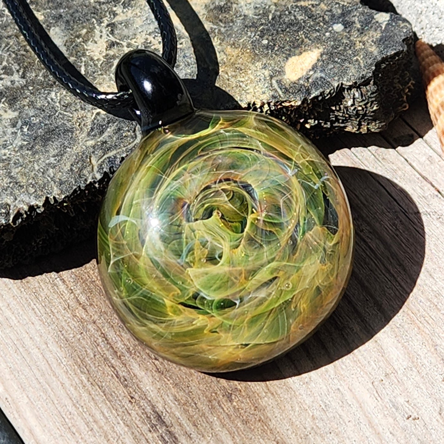 Blown Glass Necklace Jewelry Handmade