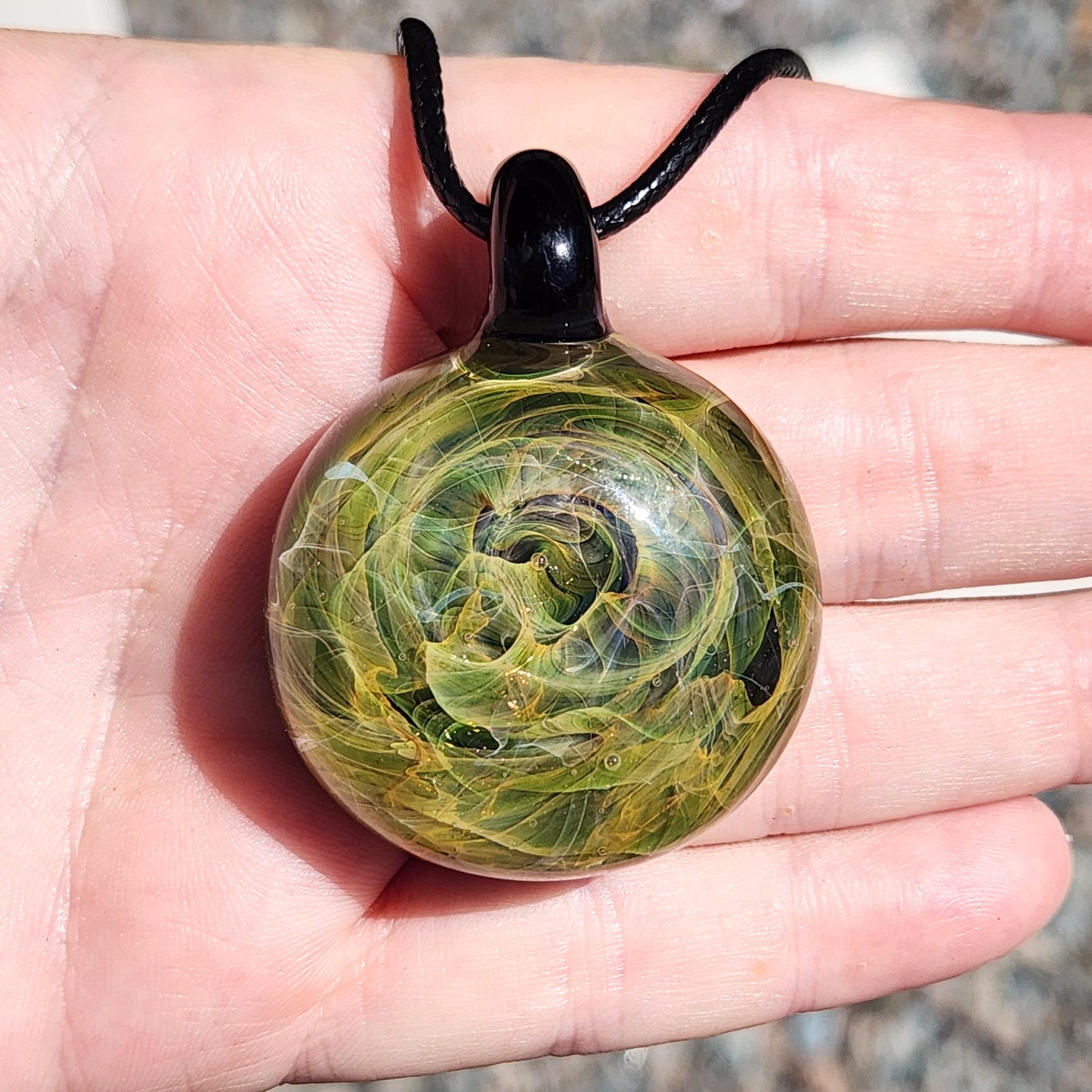 Blown Glass Necklace Jewelry Handmade