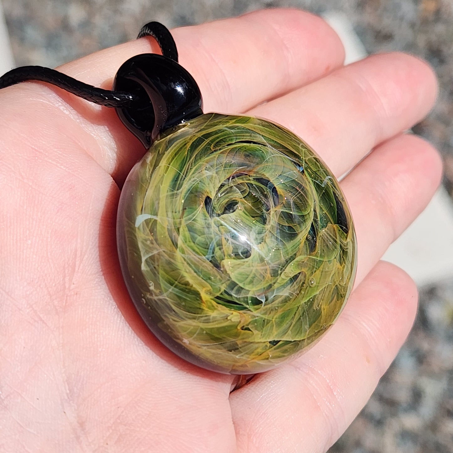 Blown Glass Necklace Jewelry Handmade