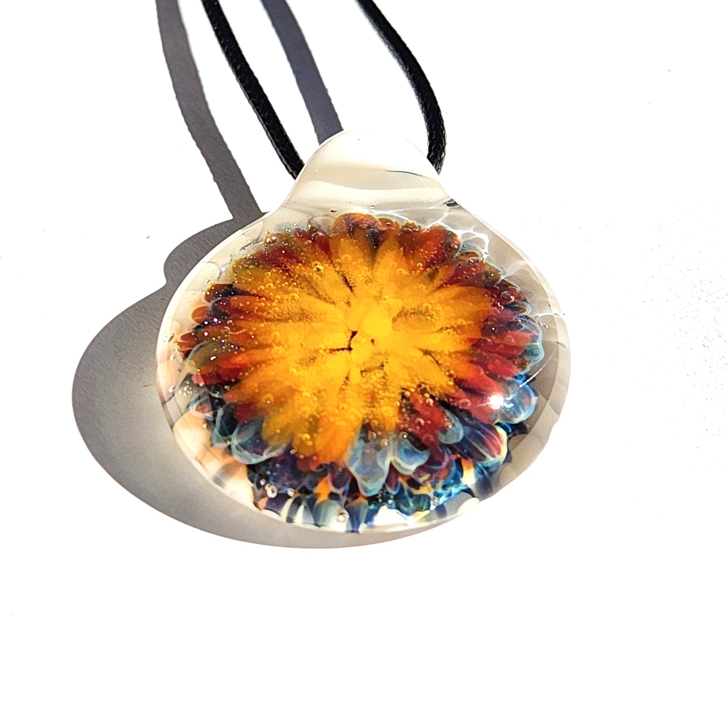 Glass Pendant Necklace, Handmade Glass Jewelry