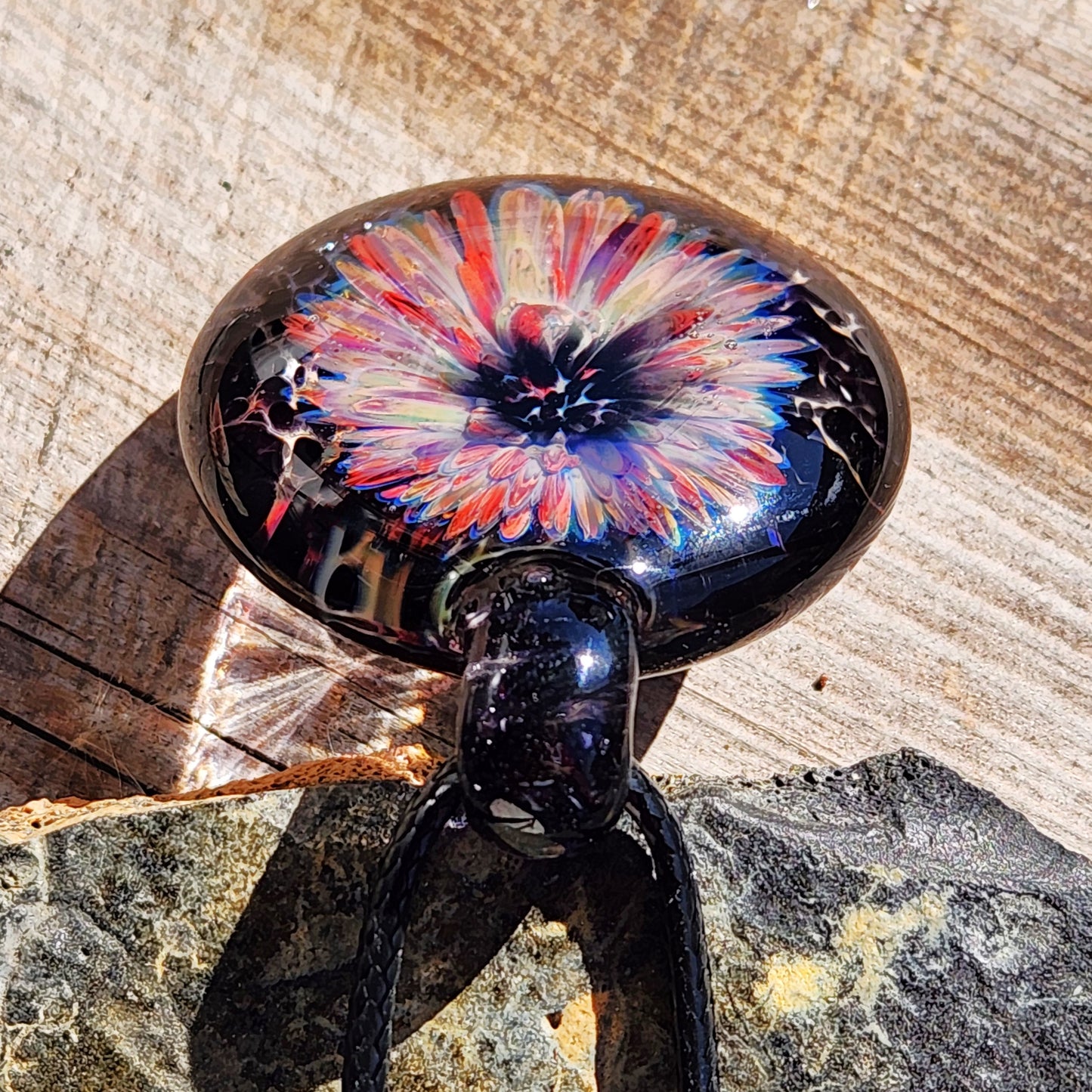 Handmade Blown Glass Pendant: Captivating Borosilicate Jewelry Designs