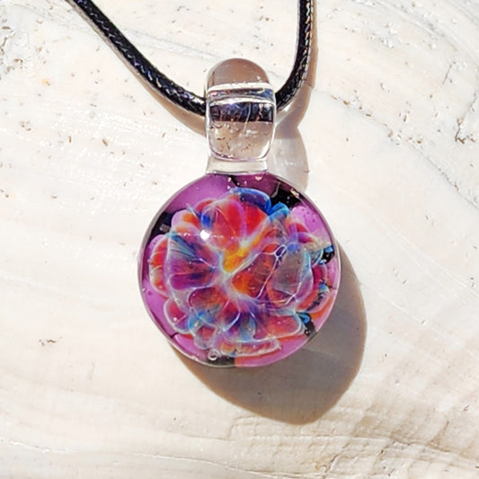 Purple & Blue Glass Pendant