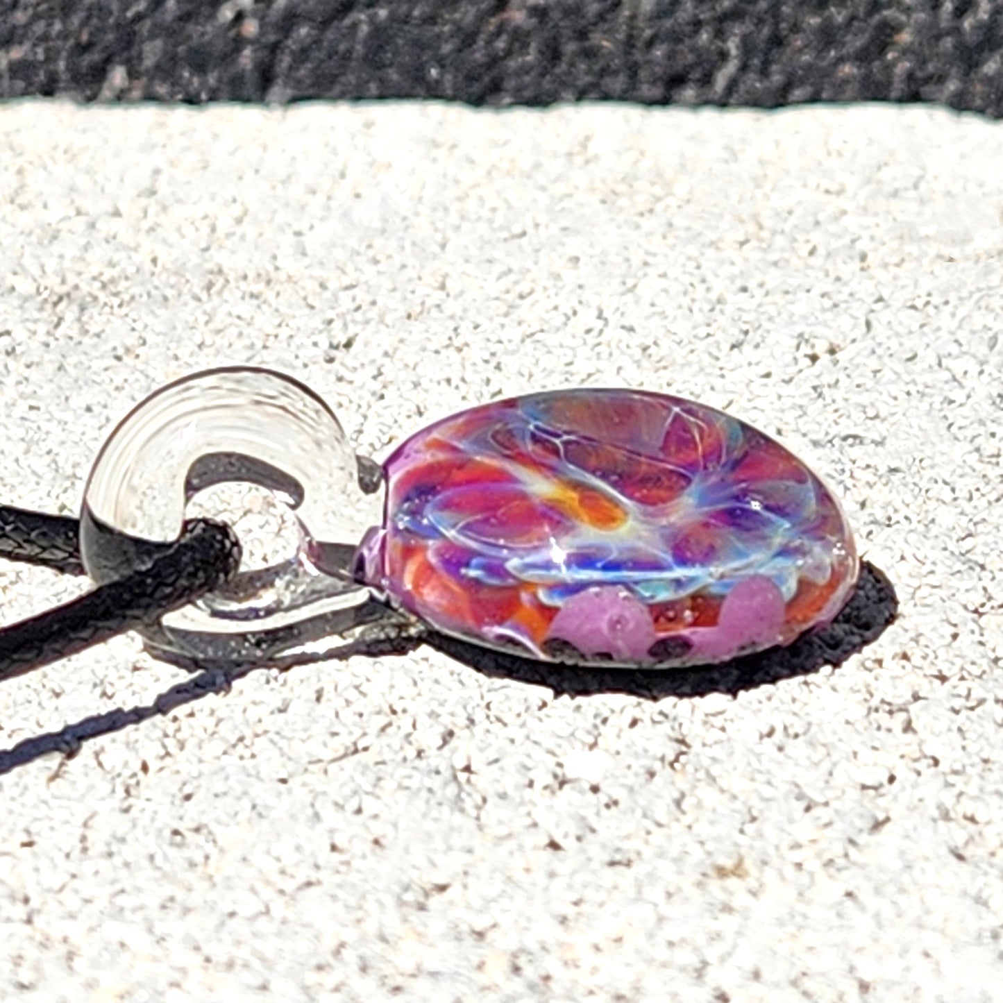 Purple & Blue Glass Pendant