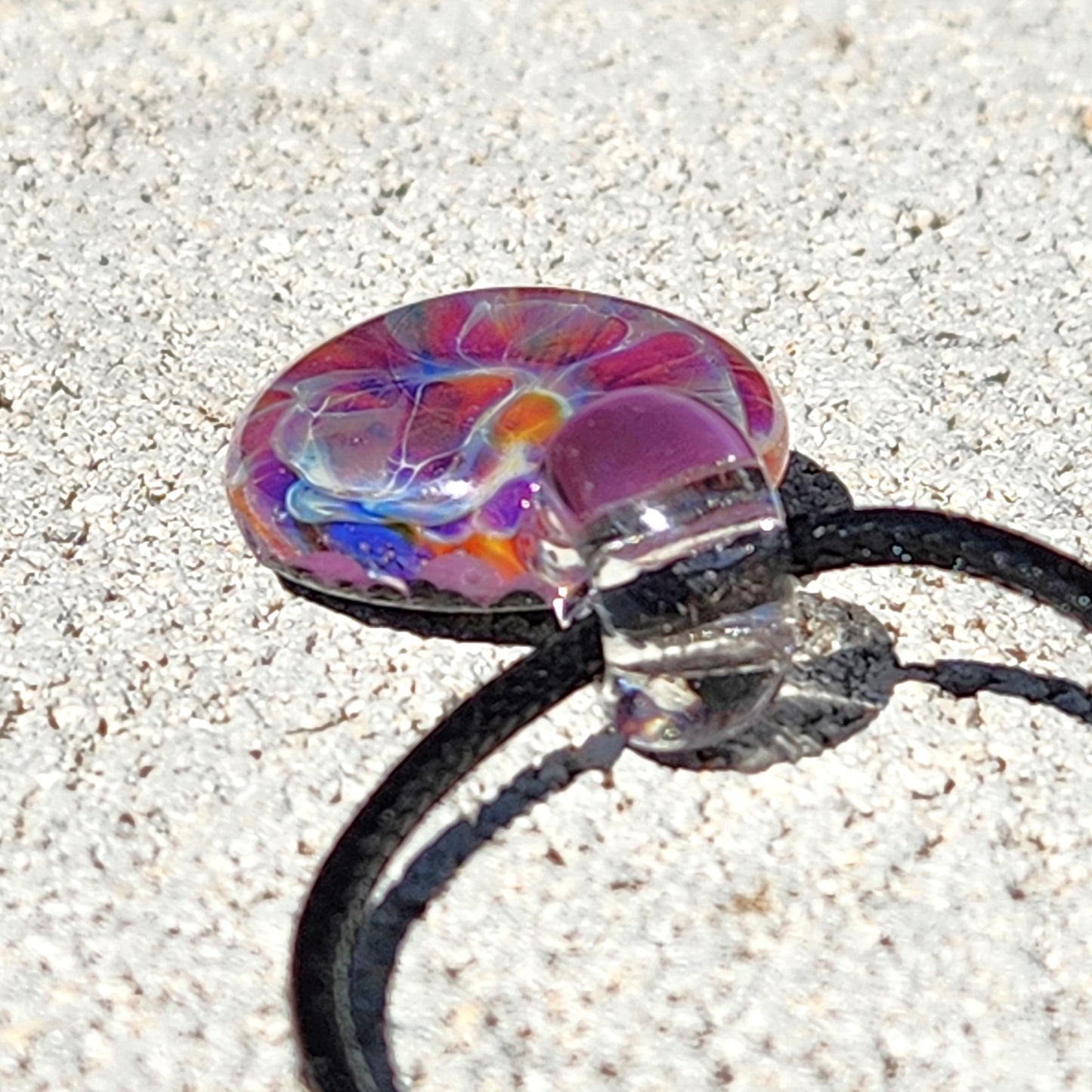 Purple & Blue Glass Pendant