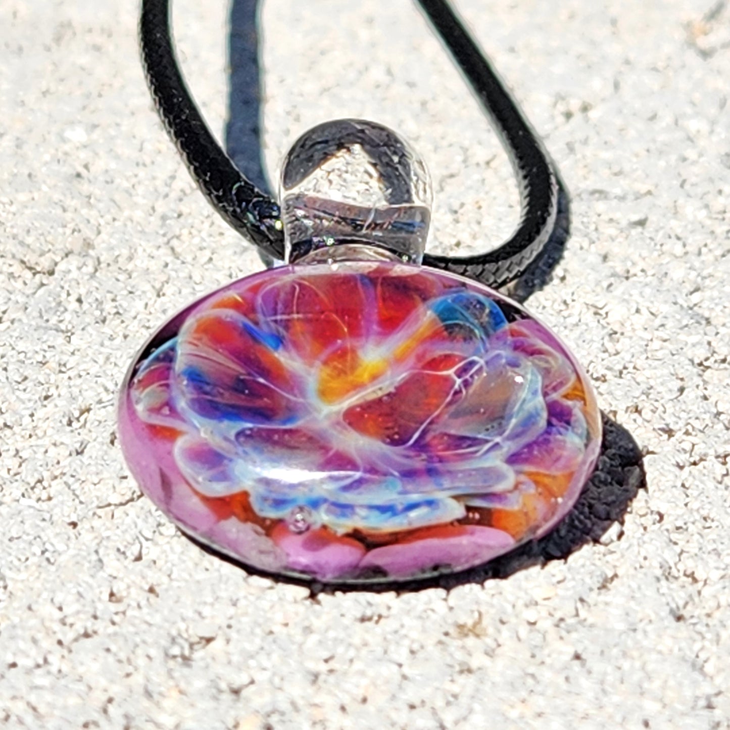 Purple & Blue Glass Pendant