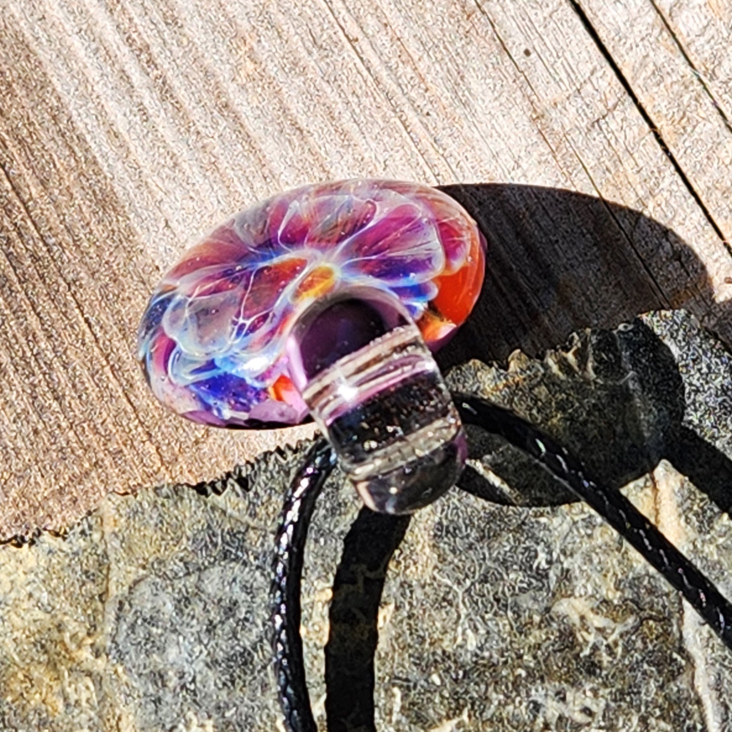 Purple & Blue Glass Pendant