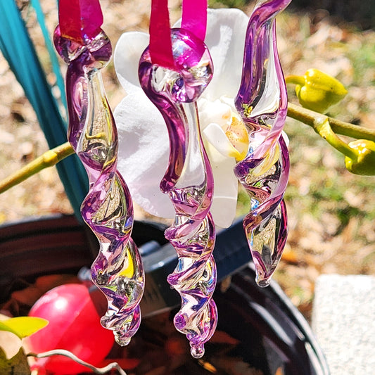 Set of 3 Purple Outdoor Decorations