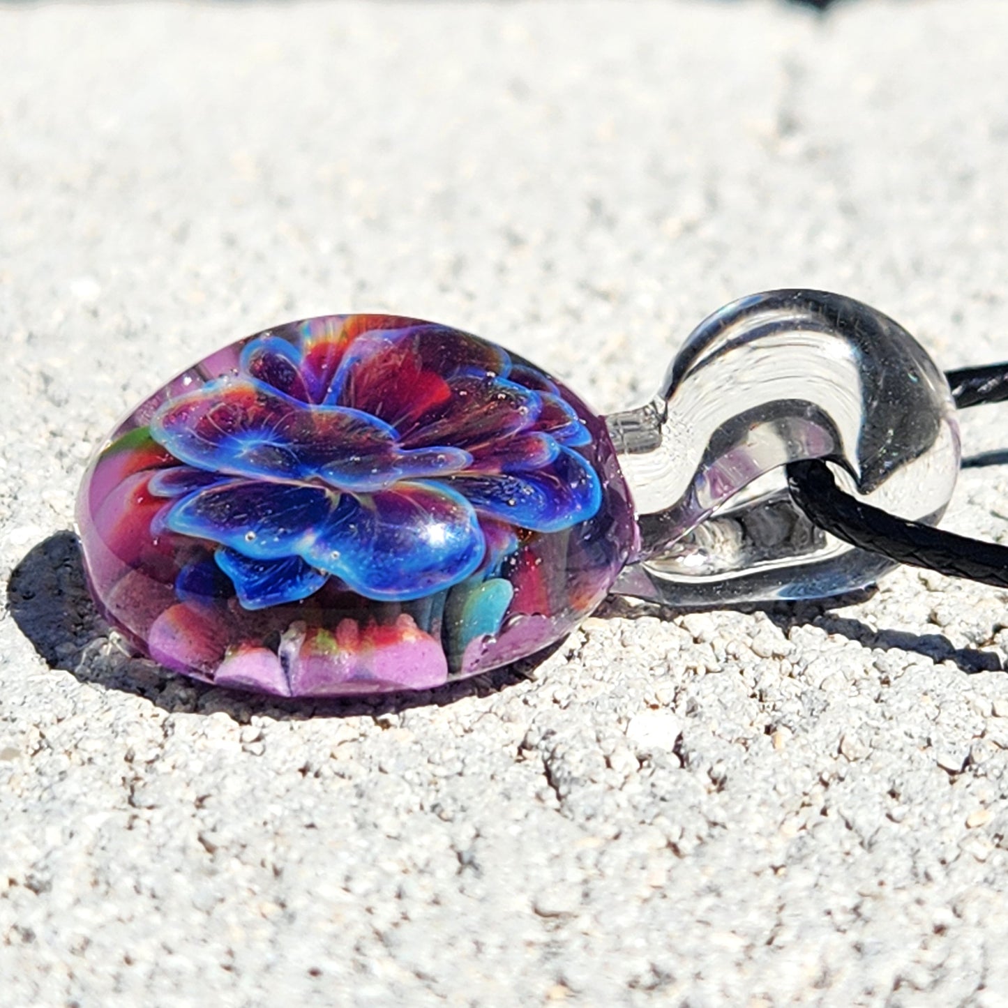 Small Purple Glass Pendant