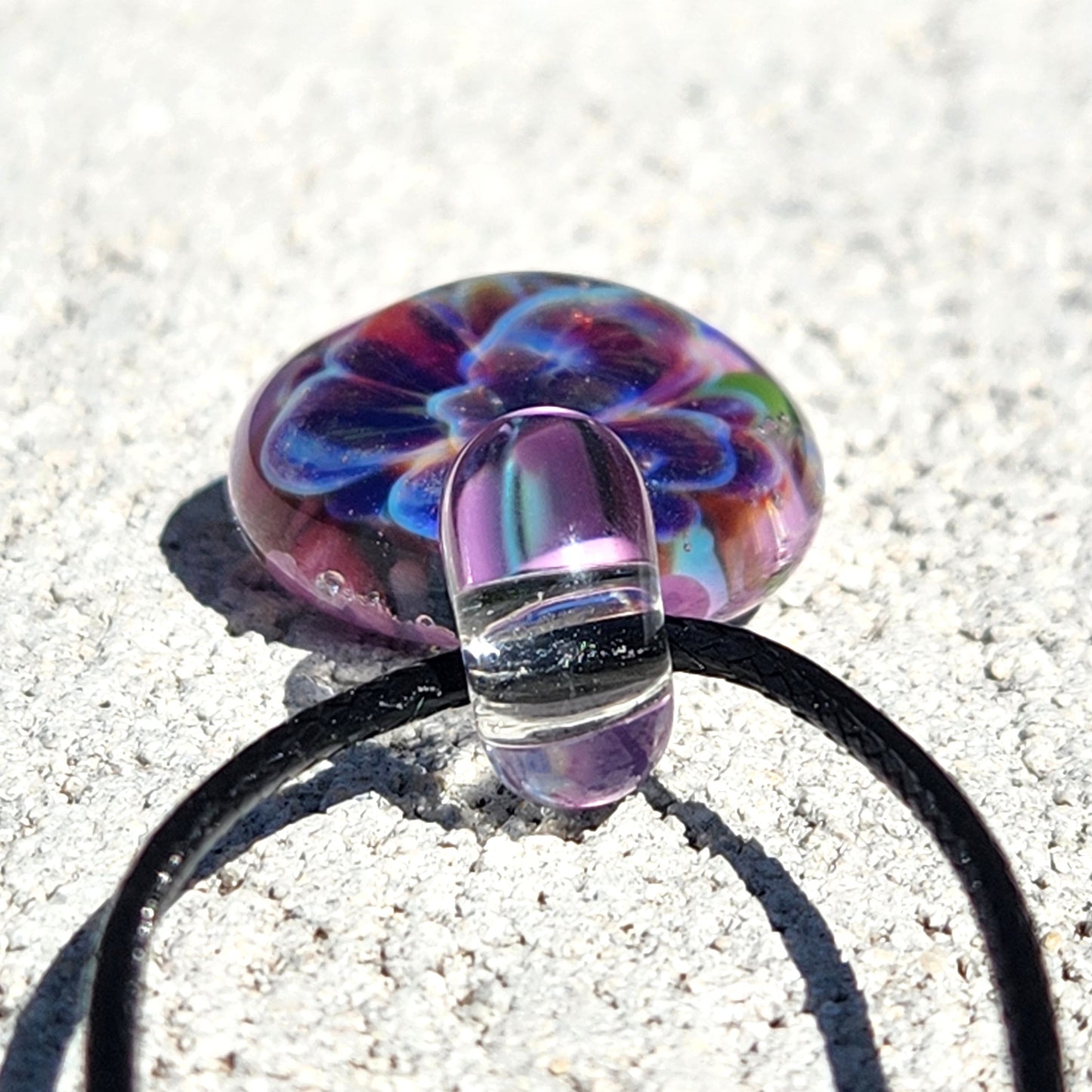 Small Purple Glass Pendant