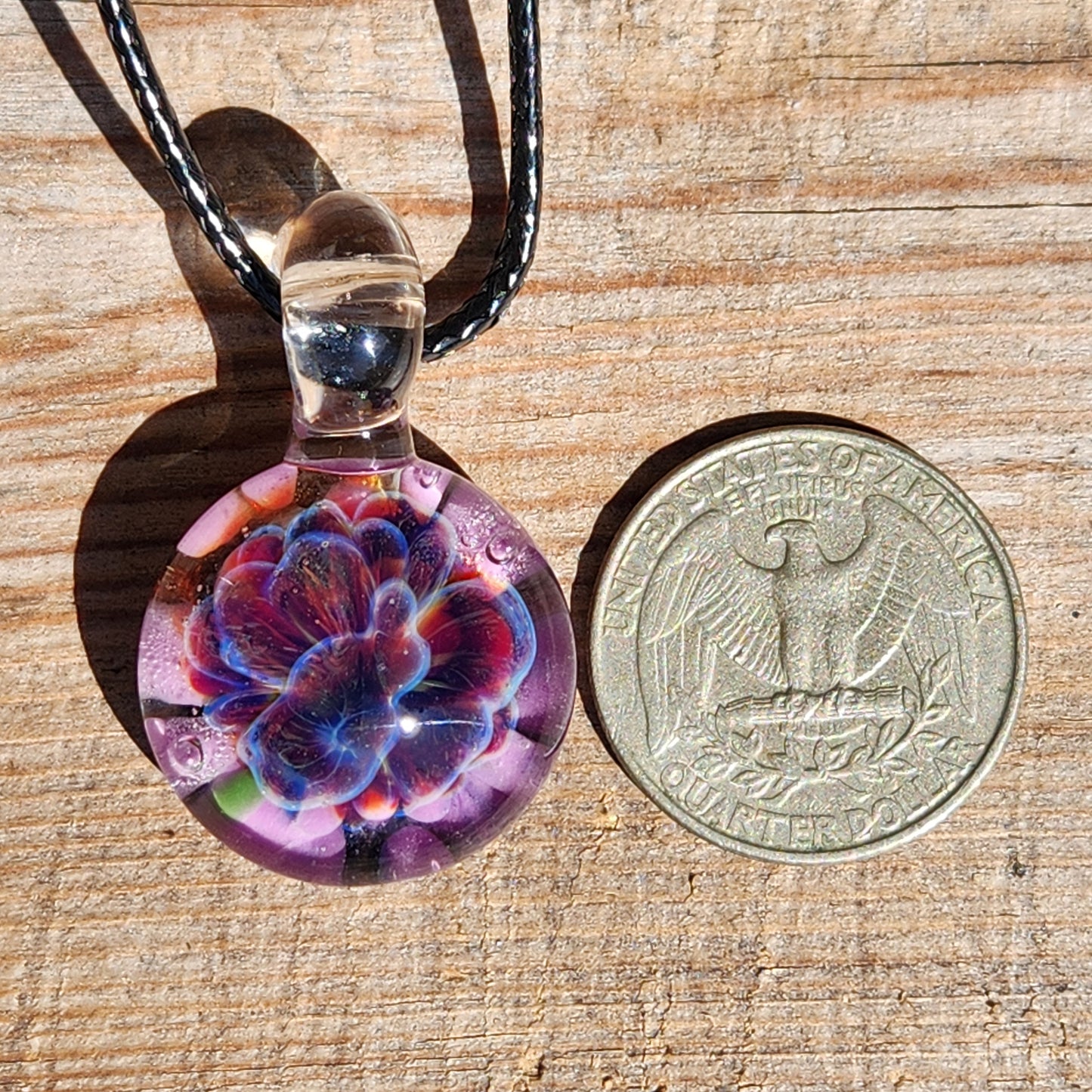 Small Purple Glass Pendant
