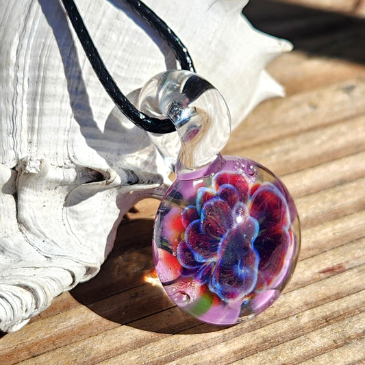 Small Purple Glass Pendant