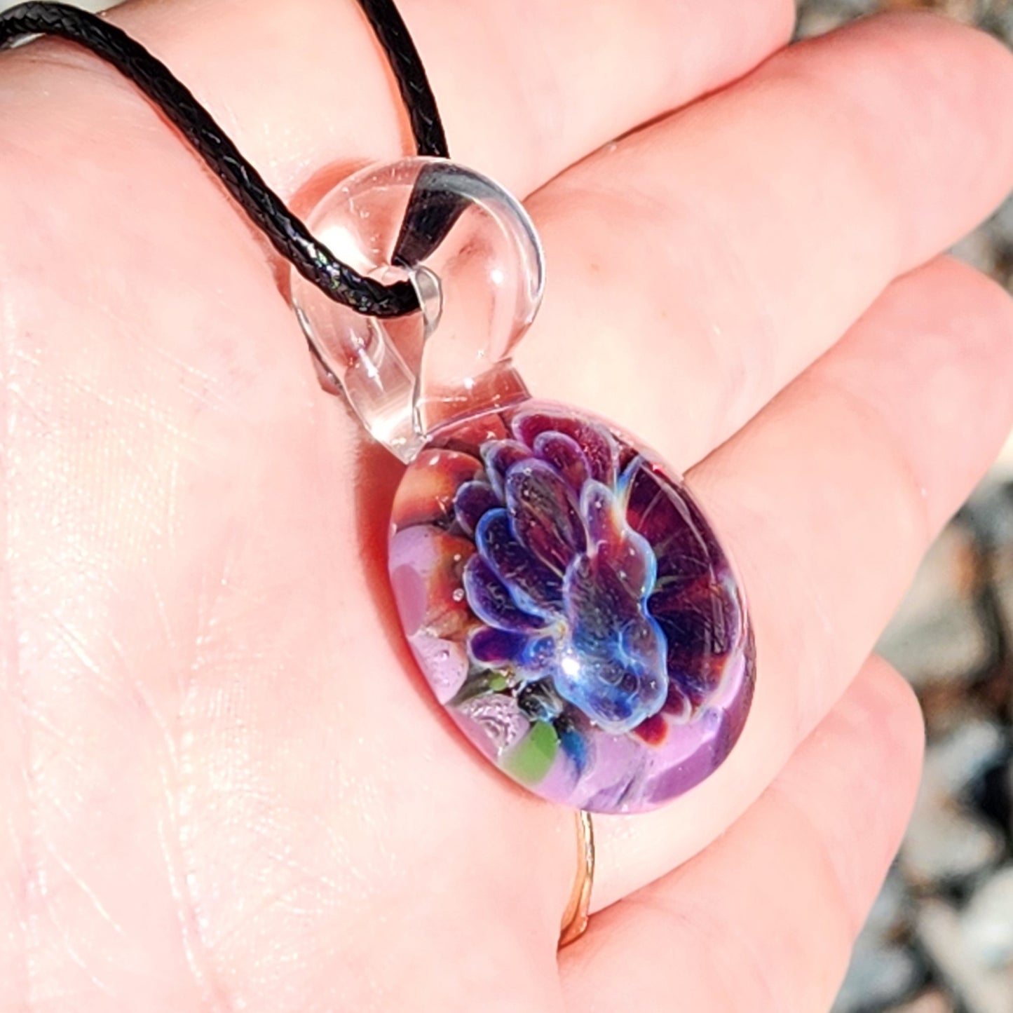 Small Purple Glass Pendant