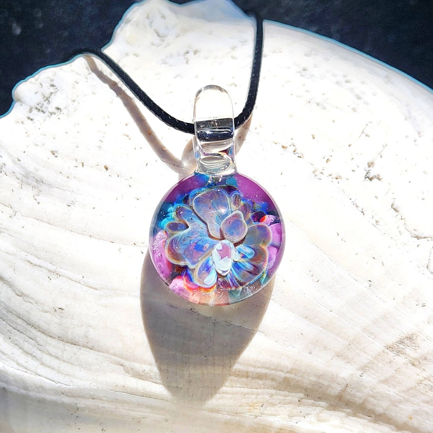 Small Glass Pendant Necklace