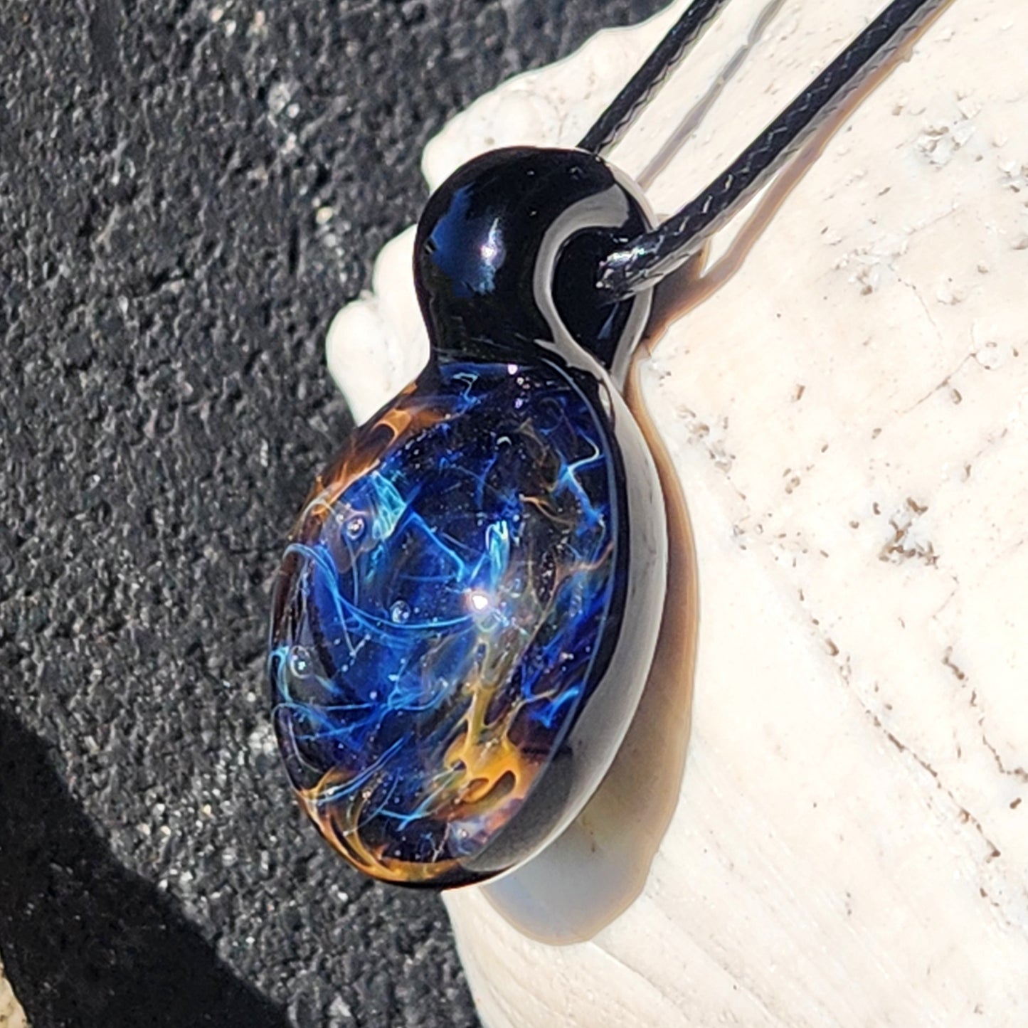 Galaxy Glass Pendant Necklace