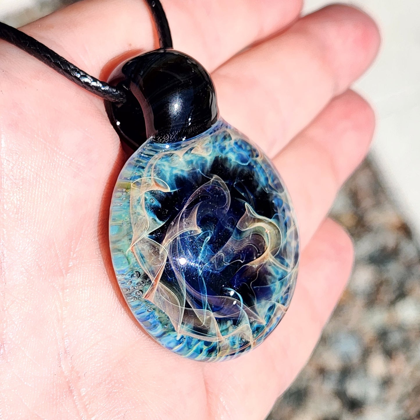 Blown Glass Pendant – One-of-a-Kind Statement Jewelry