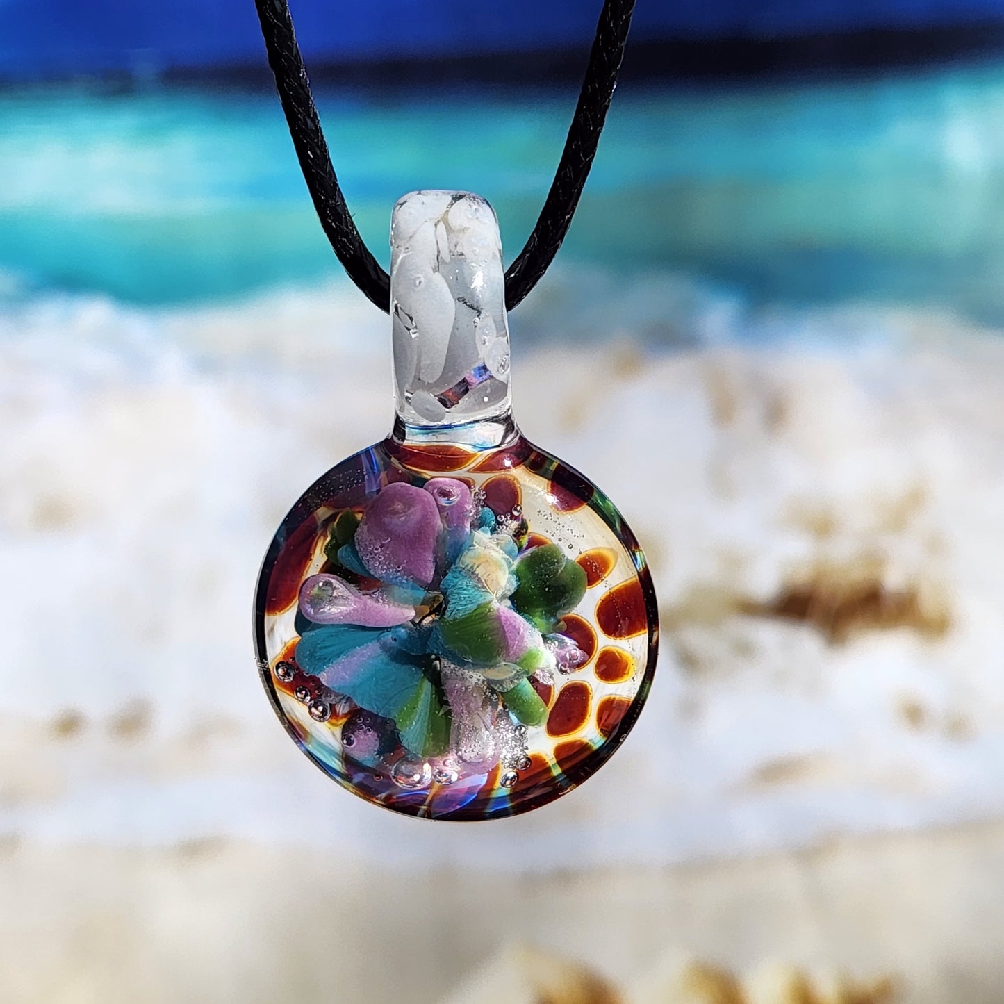 Small Glass Pendant Necklace – Handmade Borosilicate Jewelry