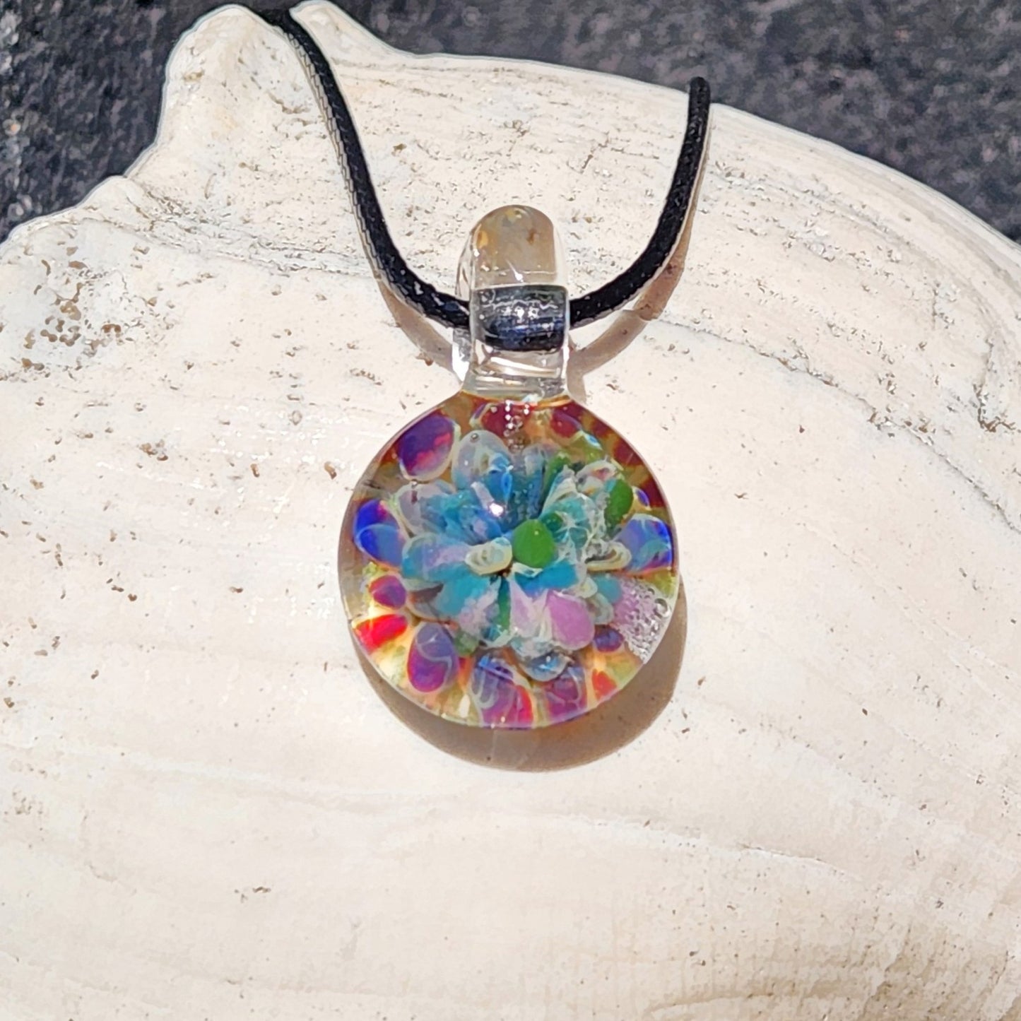 Small Glass Pendant Charm – Handmade Funky Jewelry