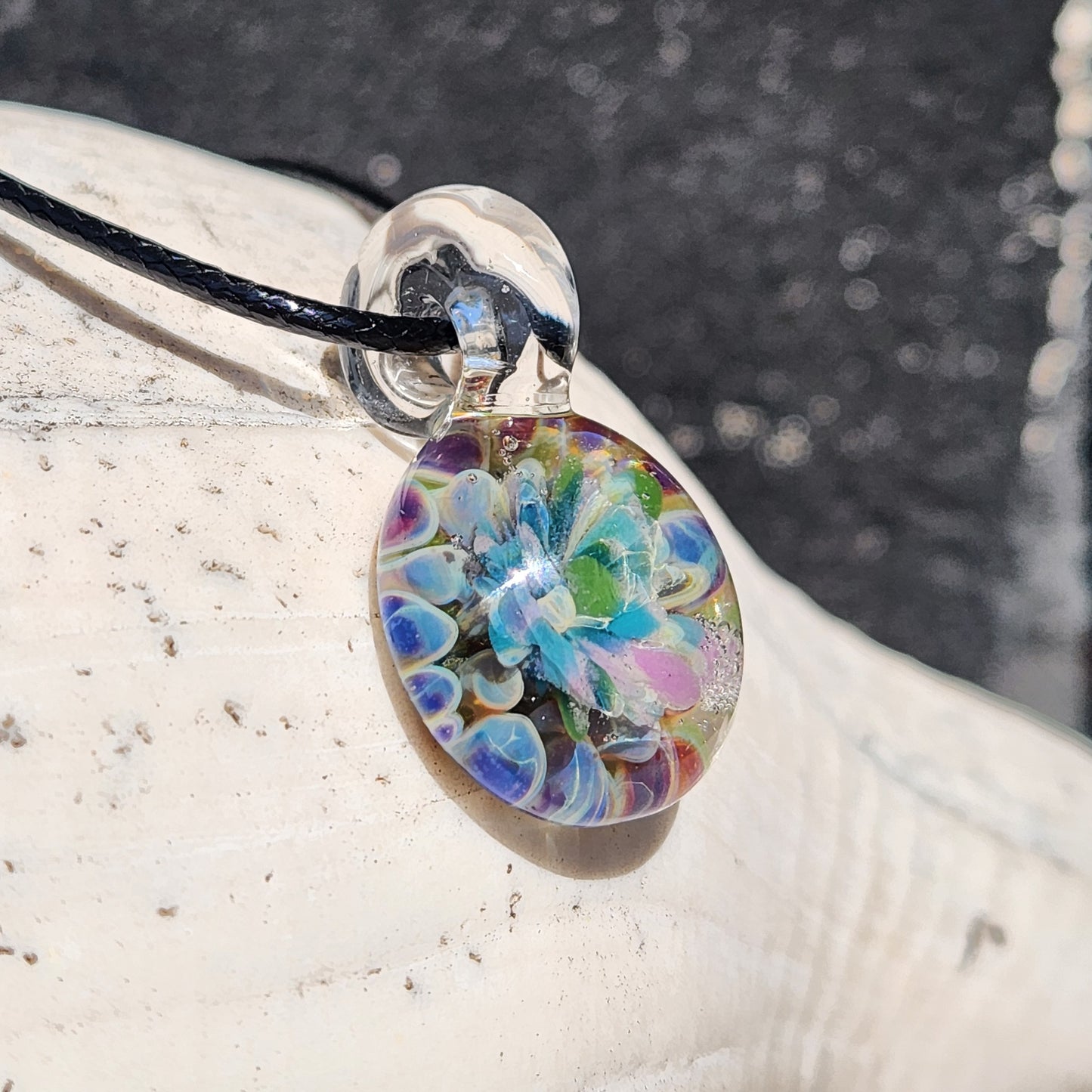 Small Glass Pendant Charm – Handmade Funky Jewelry