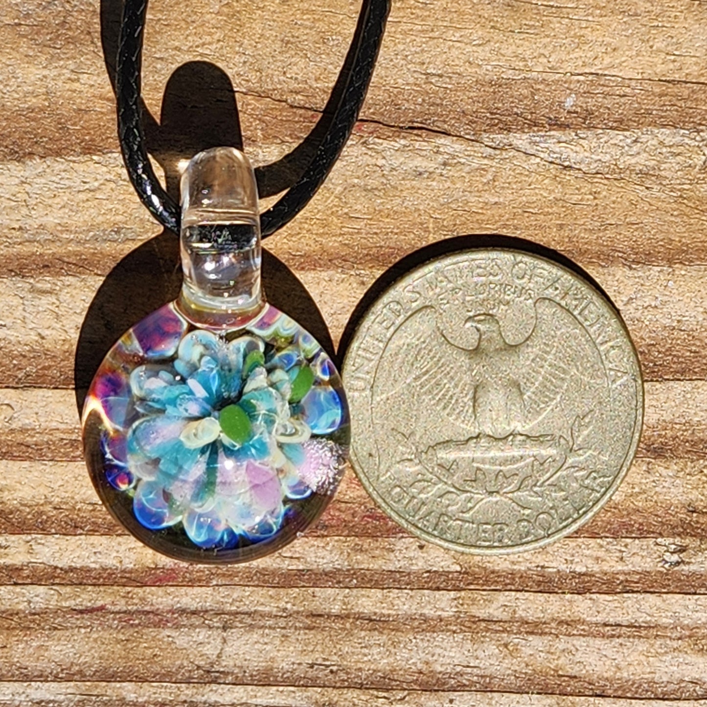 Small Glass Pendant Charm – Handmade Funky Jewelry