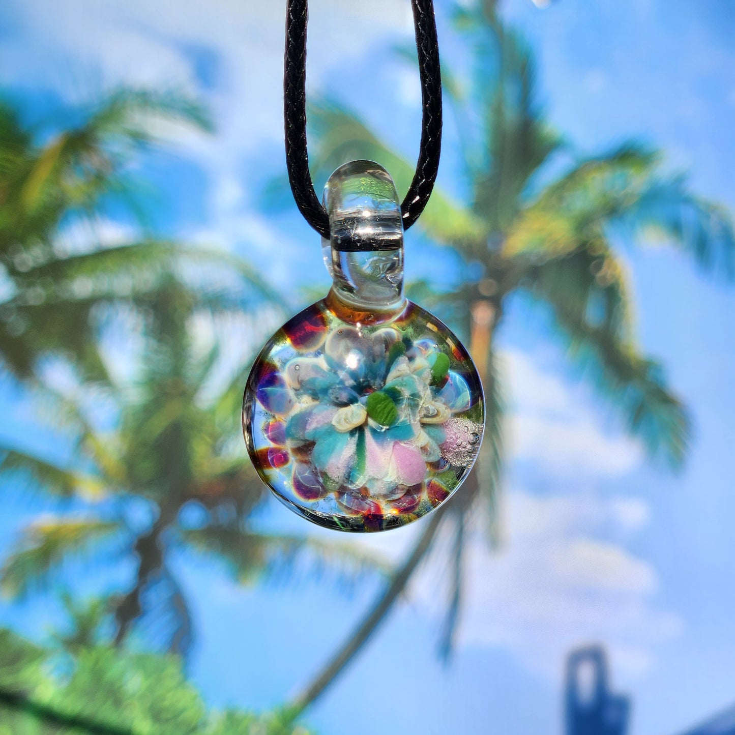 Small Glass Pendant Charm – Handmade Funky Jewelry