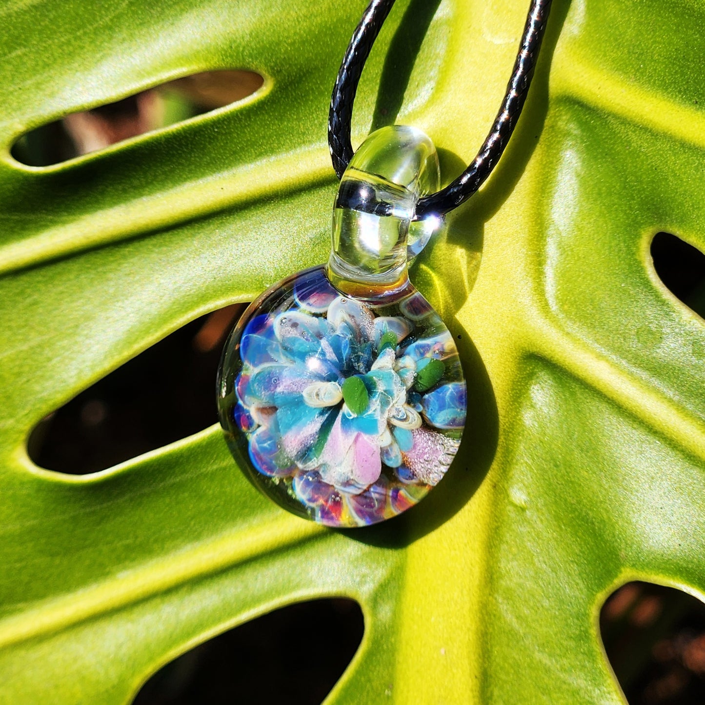 Small Glass Pendant Charm – Handmade Funky Jewelry