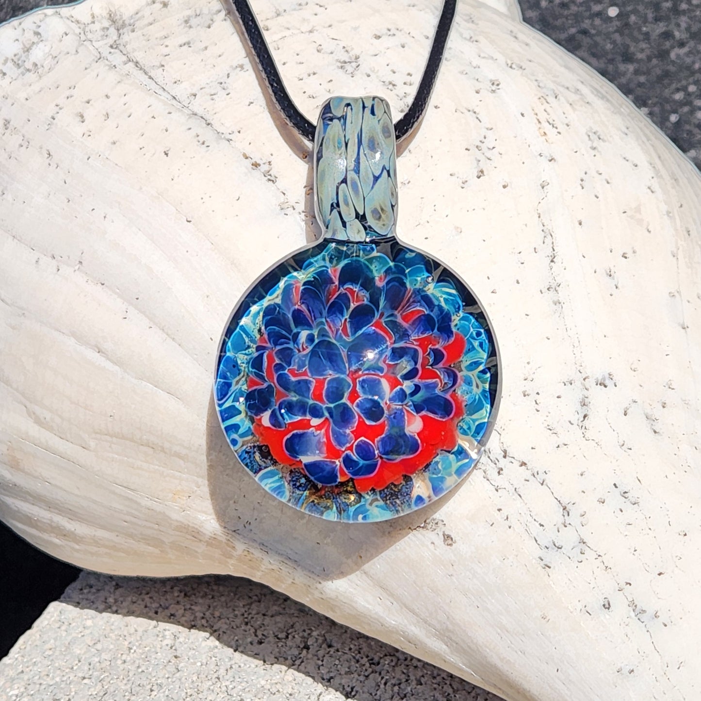 Glass Pendant Necklace - Unique Handcrafted Jewelry
