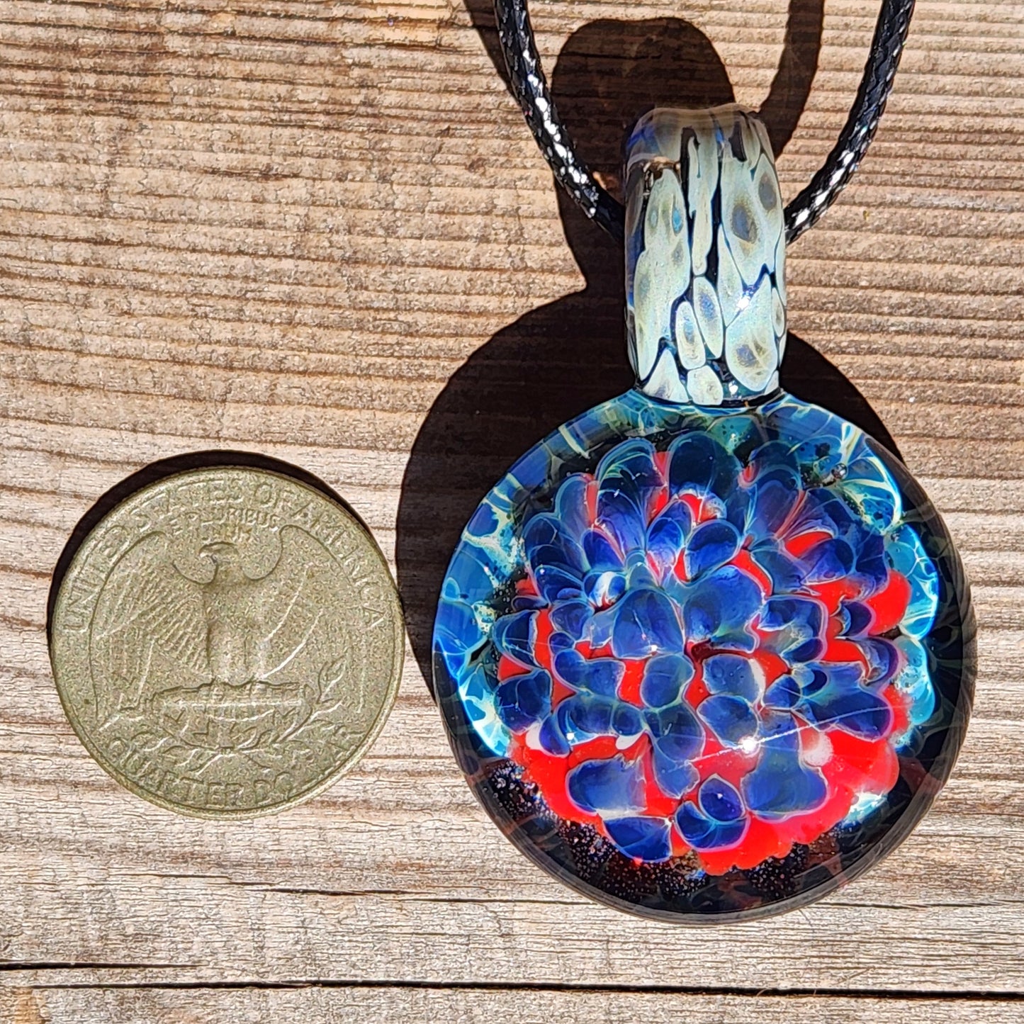 Glass Pendant Necklace - Unique Handcrafted Jewelry