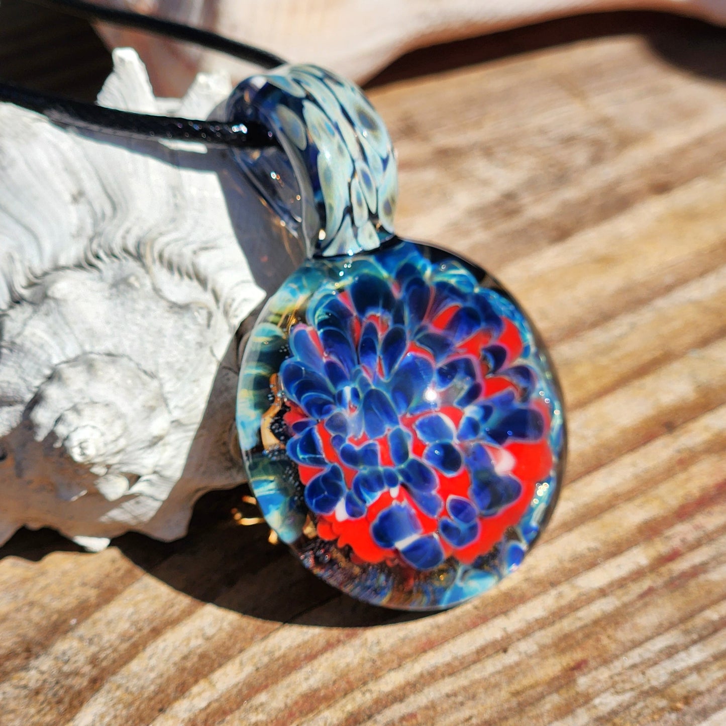 Glass Pendant Necklace - Unique Handcrafted Jewelry