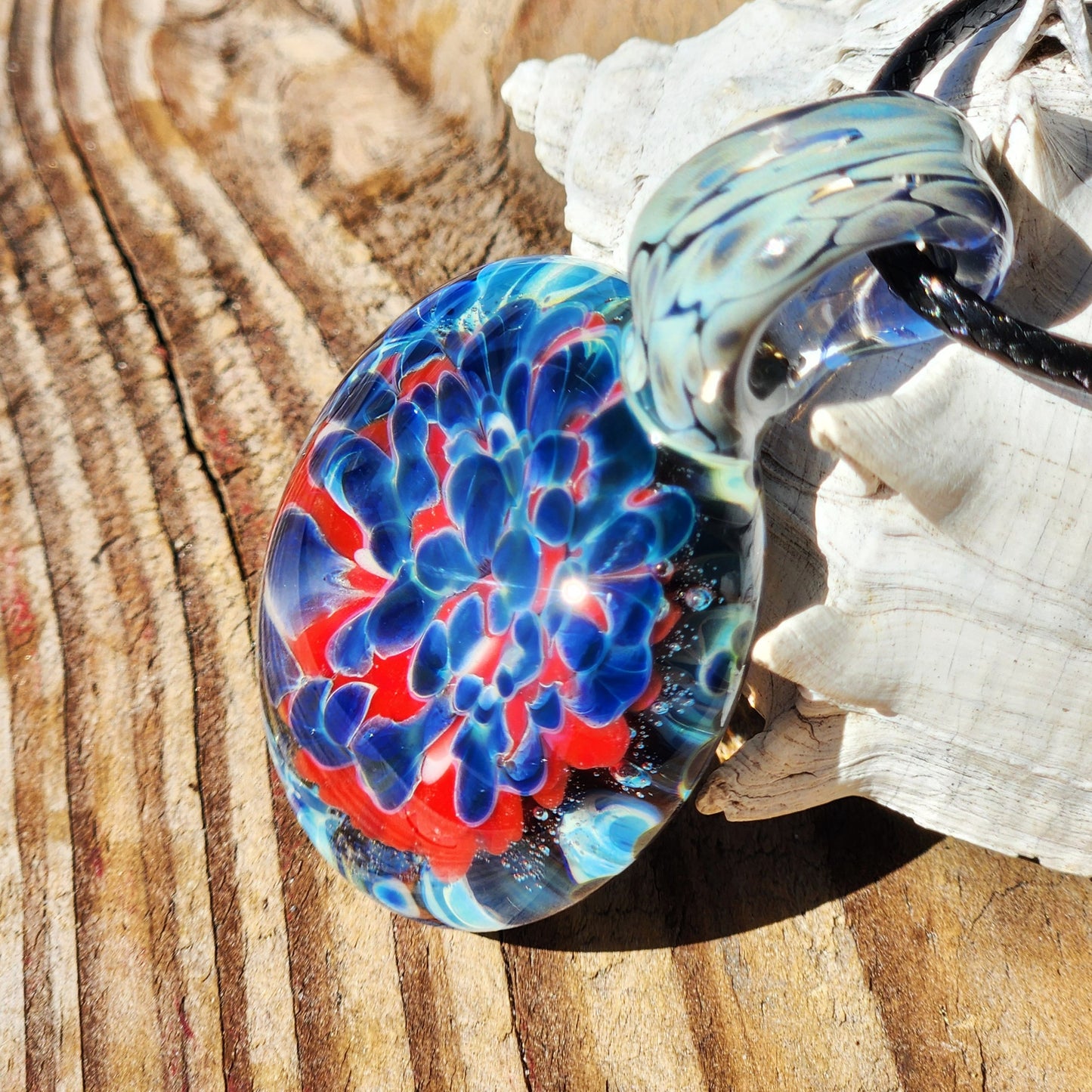 Glass Pendant Necklace - Unique Handcrafted Jewelry