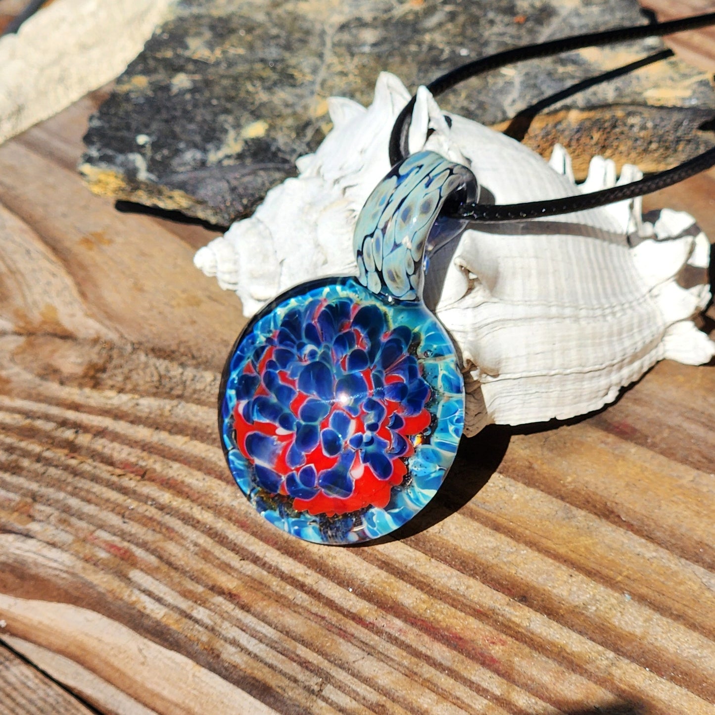 Glass Pendant Necklace - Unique Handcrafted Jewelry