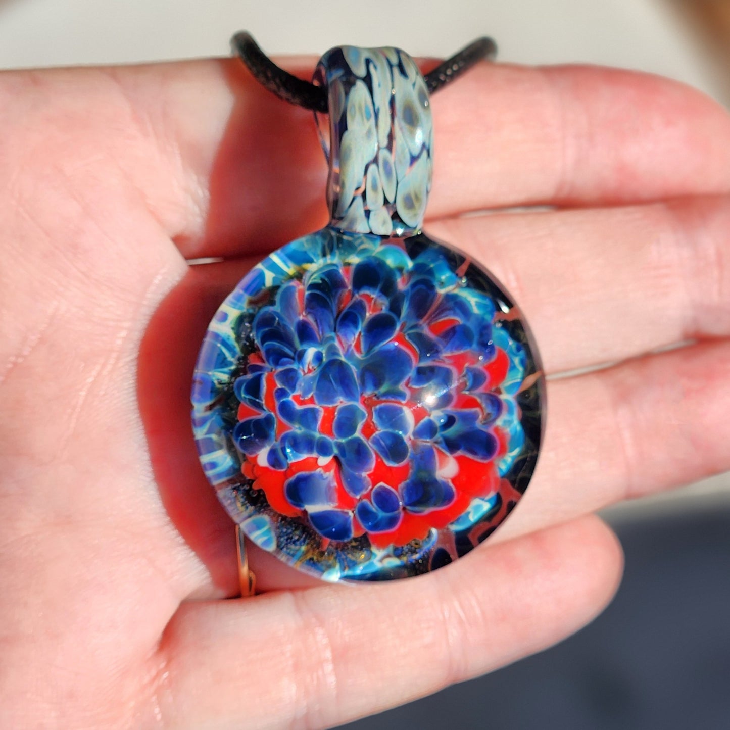Glass Pendant Necklace - Unique Handcrafted Jewelry