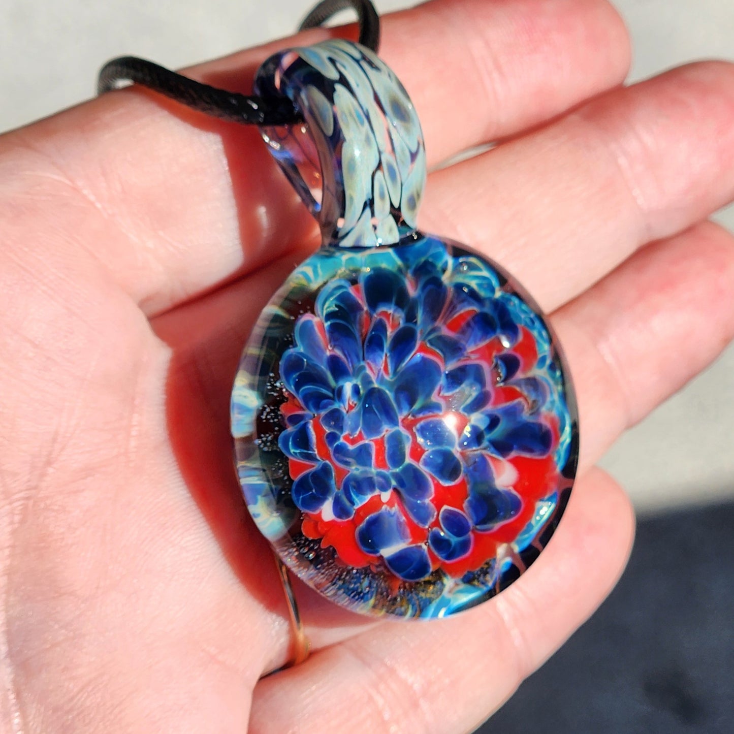 Glass Pendant Necklace - Unique Handcrafted Jewelry