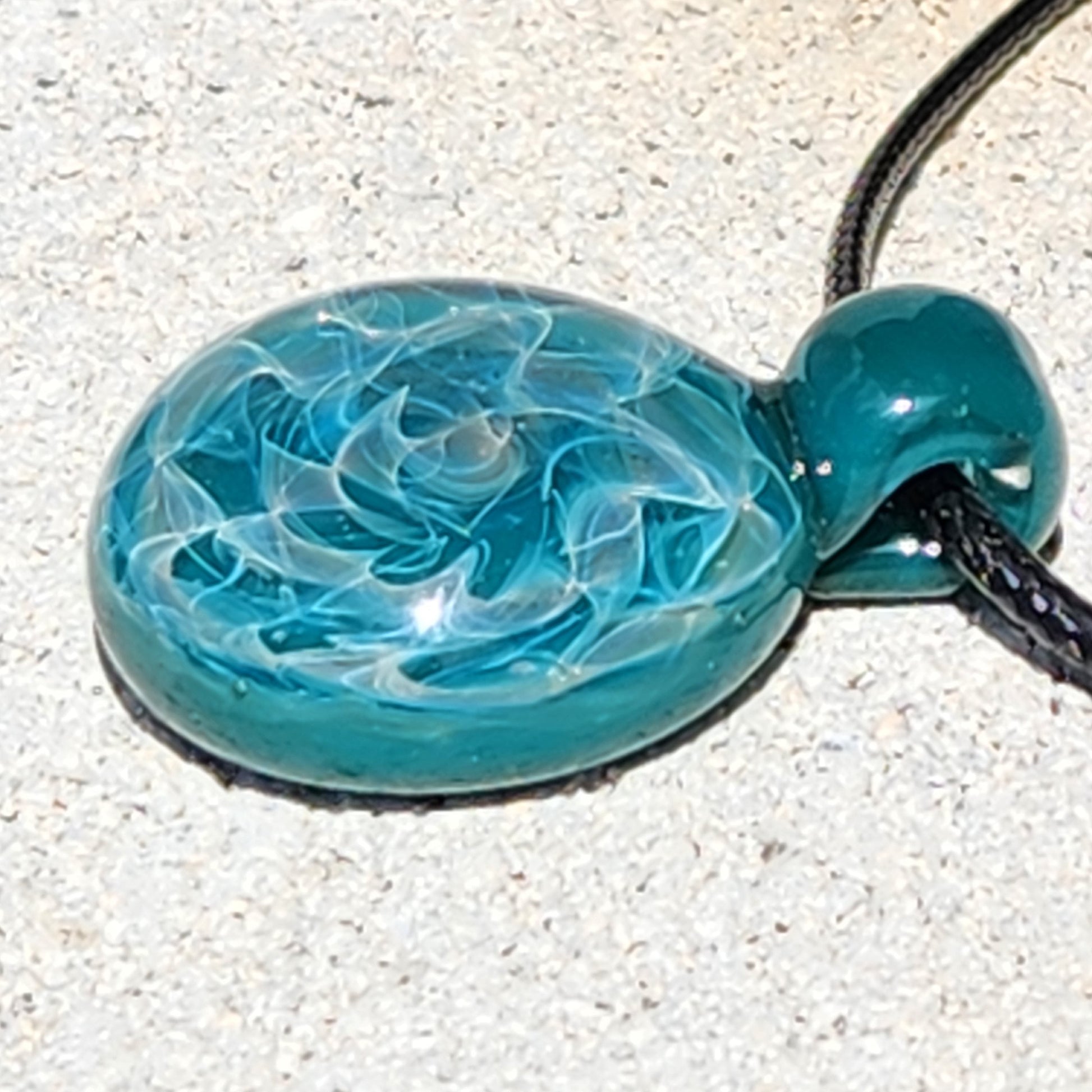 Blown Glass Necklace Jewelry - Handblown Borosilicate Glass Pendants DragonFireGlass