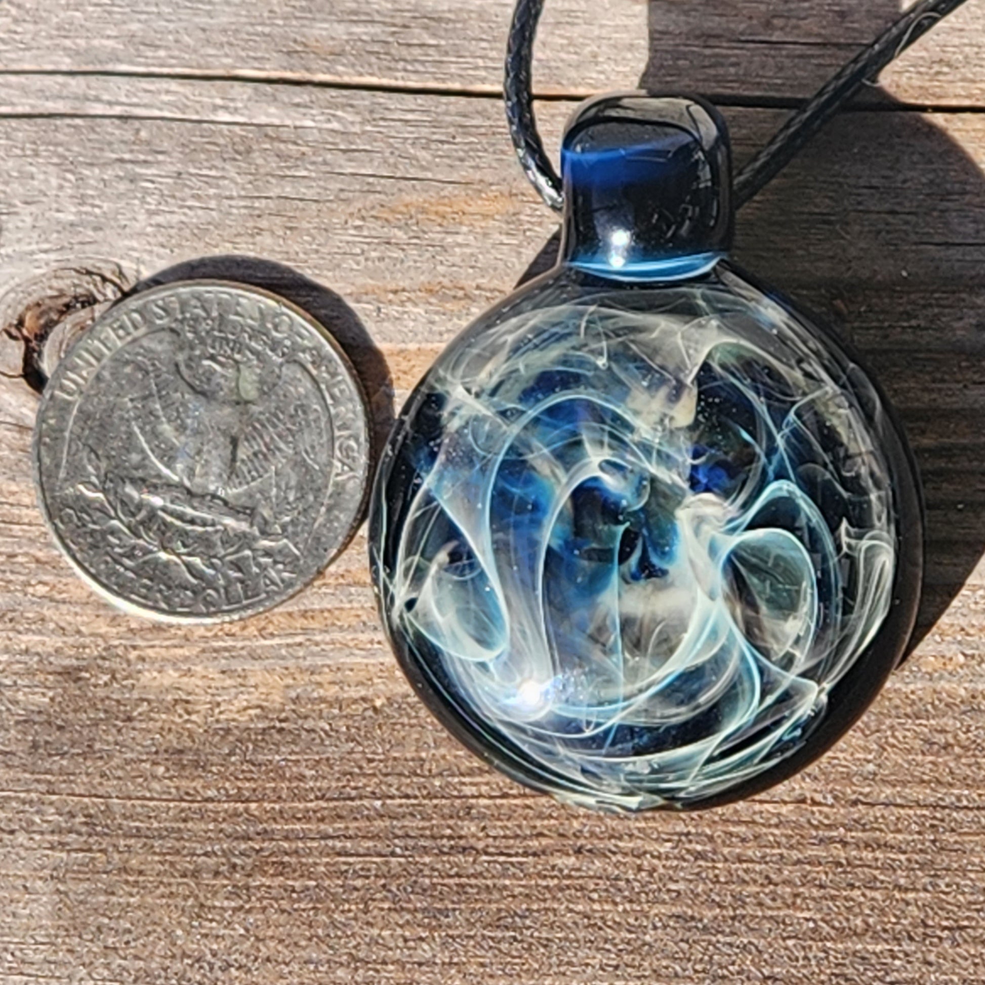 Blown Glass Necklace Jewelry Handmade DragonFireGlass