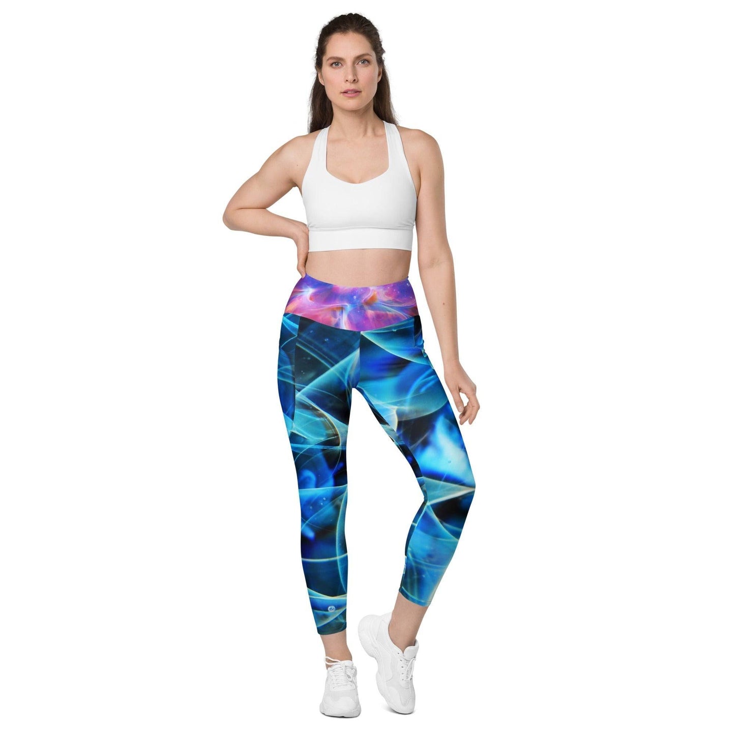 Galaxy Inspired Leggings with pockets DragonFireGlass