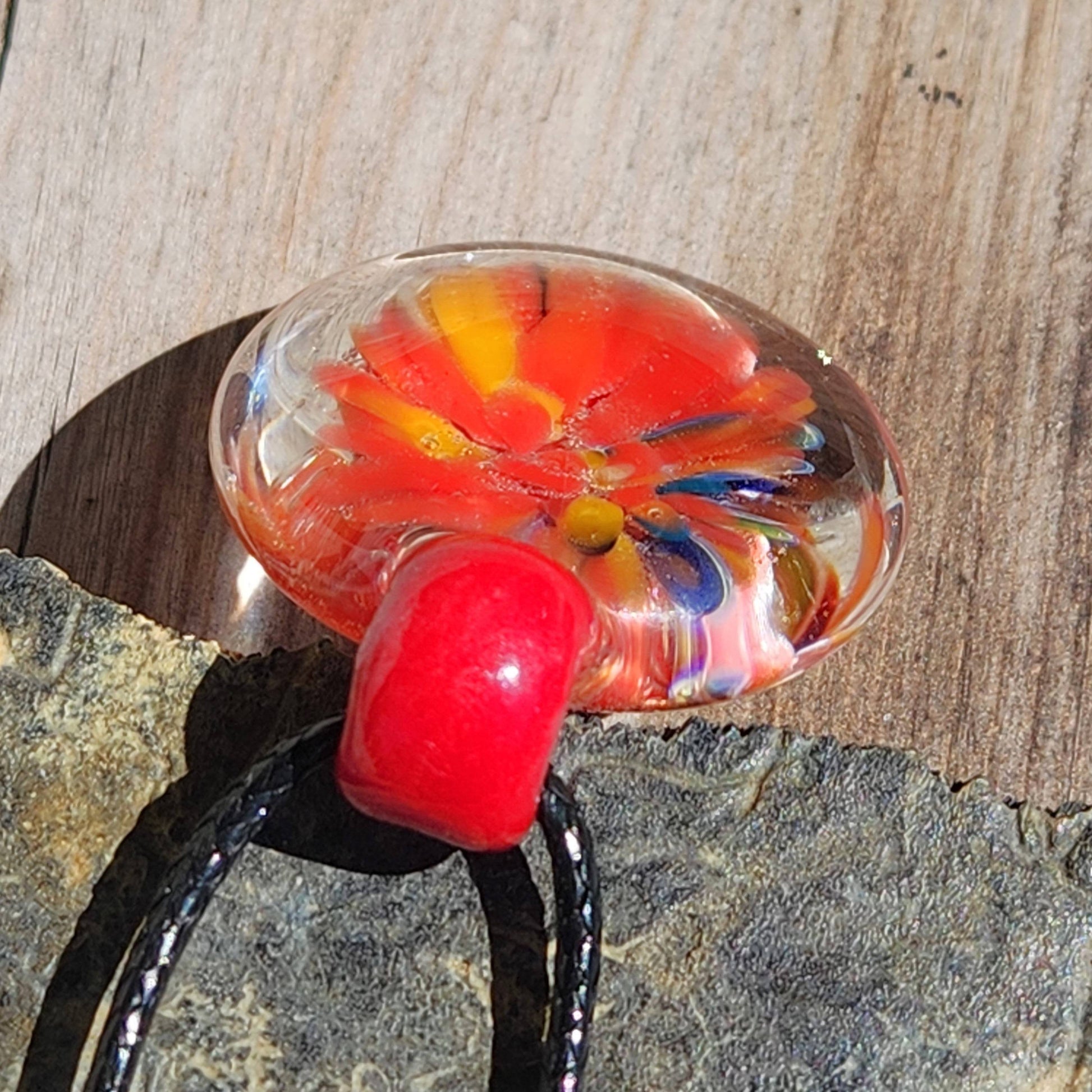 Glass Pendant Necklace: Unique Handcrafted Jewelry DragonFireGlass