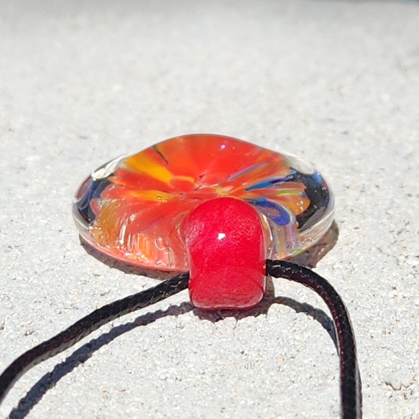 Glass Pendant Necklace: Unique Handcrafted Jewelry DragonFireGlass