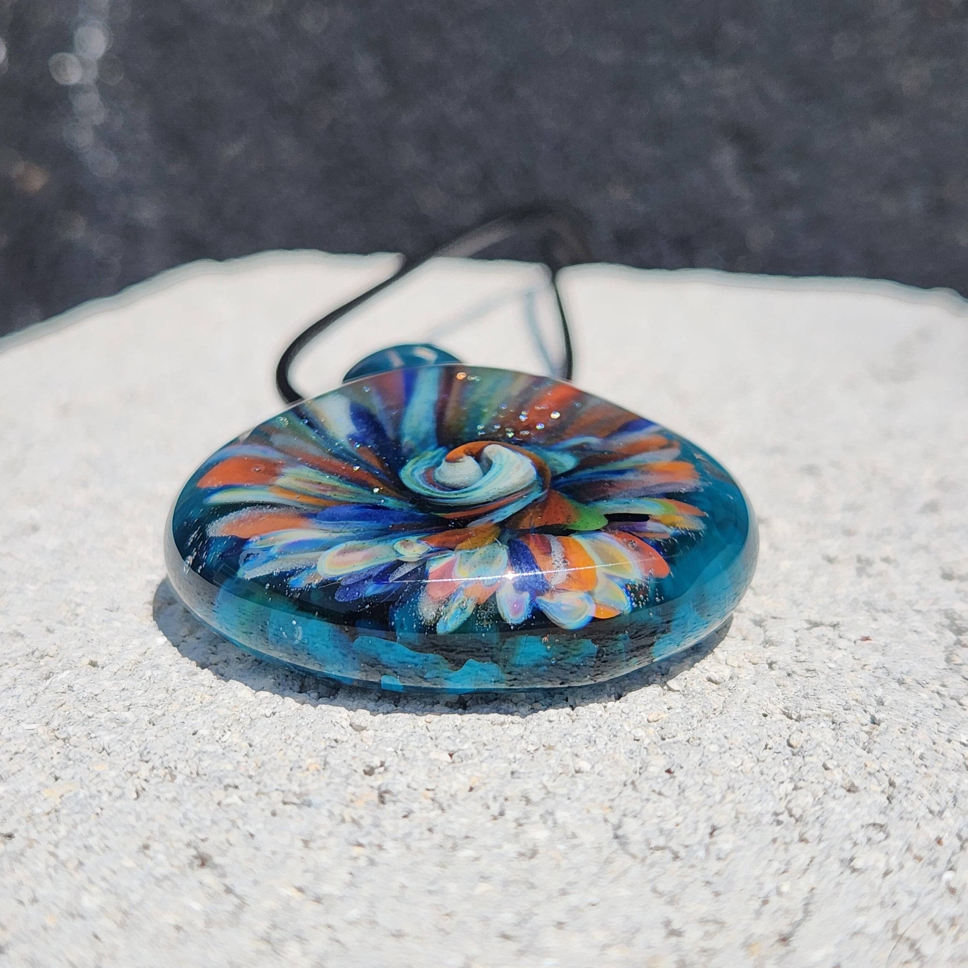 Handmade Blown Glass Pendant: Captivating Borosilicate Art DragonFireGlass