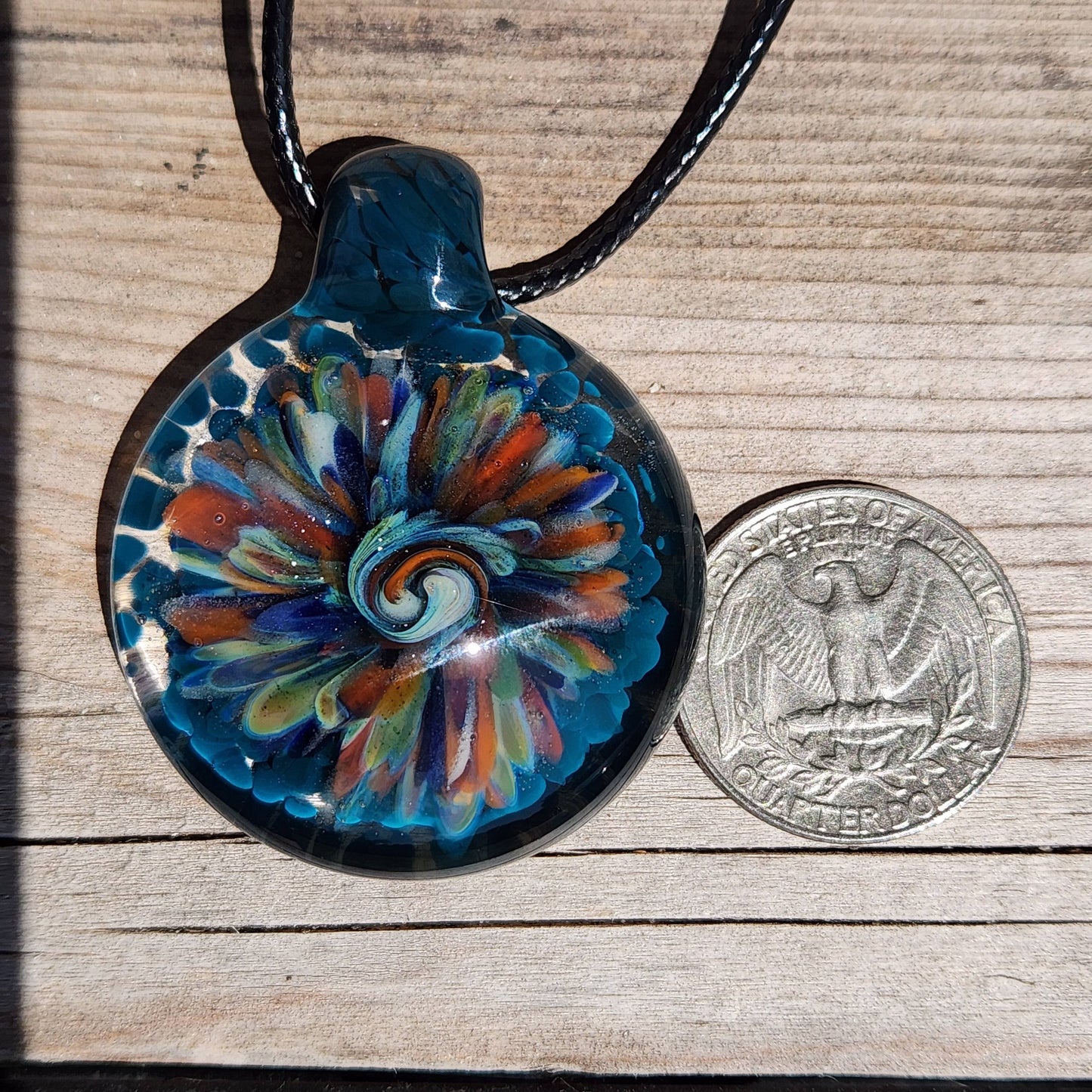 Handmade Blown Glass Pendant: Captivating Borosilicate Art DragonFireGlass