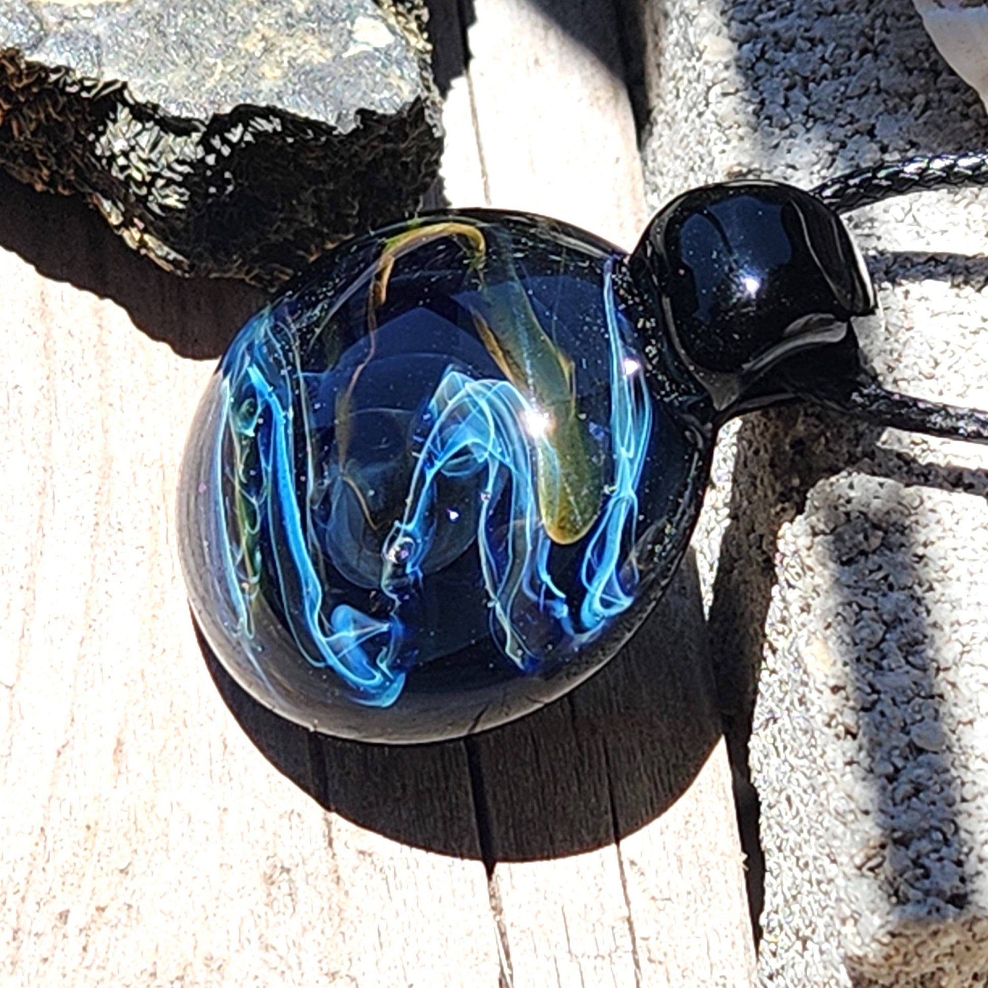 Heady Glass Pendant: Artisan Crafted Elegance in Borosilicate Glass DragonFireGlass