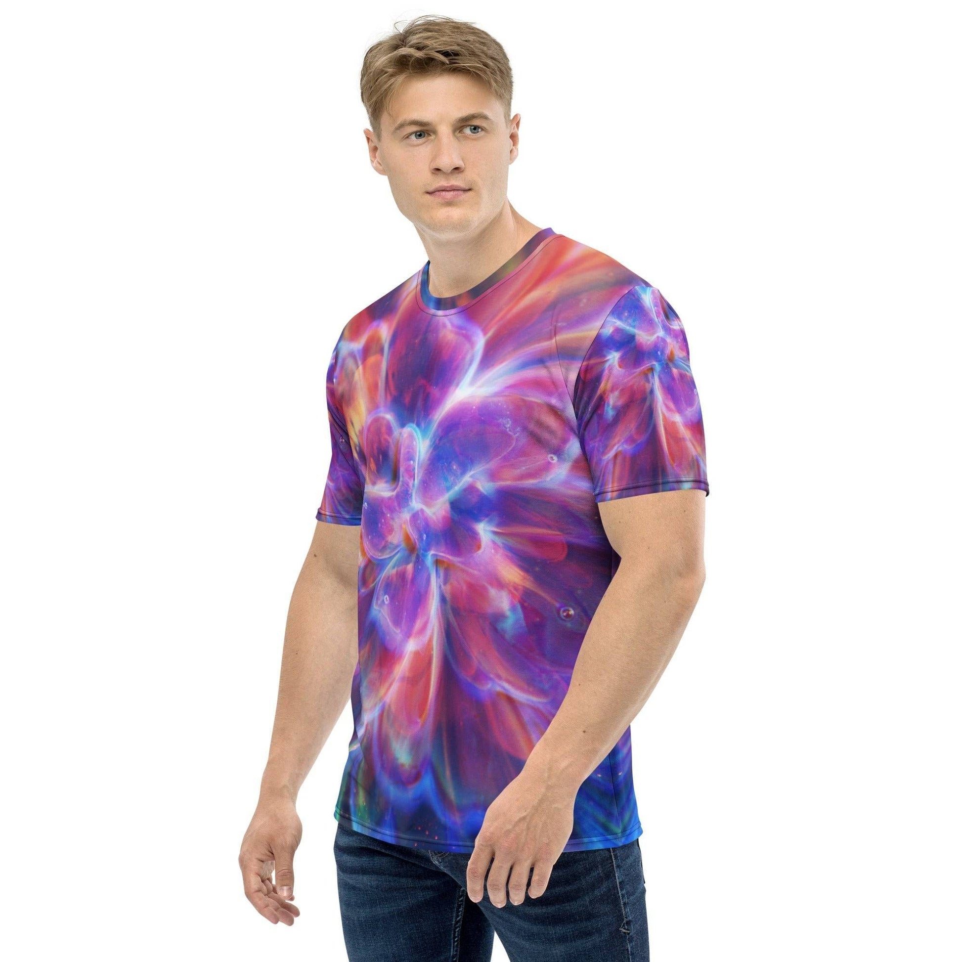 Men's t-shirt Rainbow Rhapsody by Dragonfire Glass DragonFireGlass