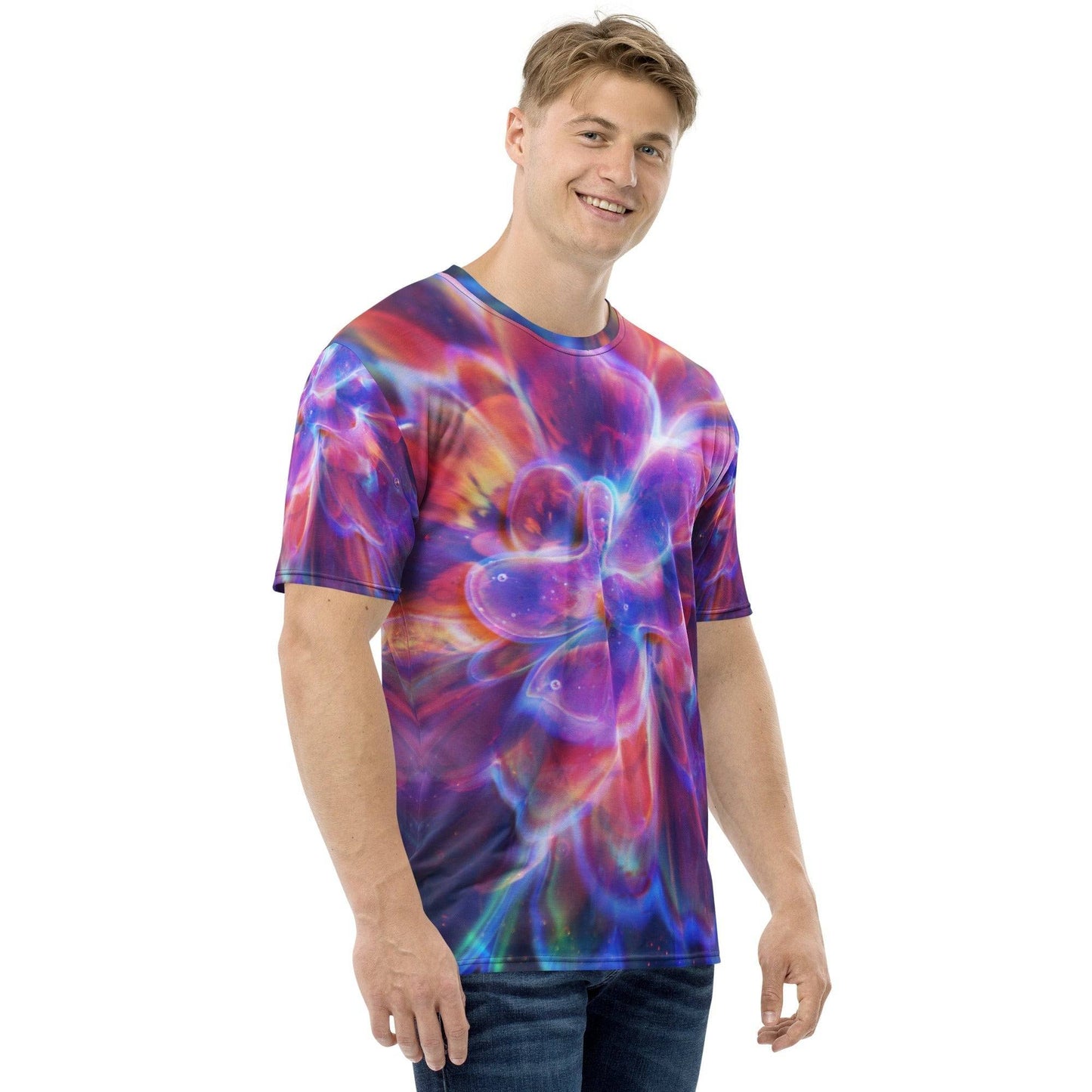 Men's t-shirt Rainbow Rhapsody by Dragonfire Glass DragonFireGlass