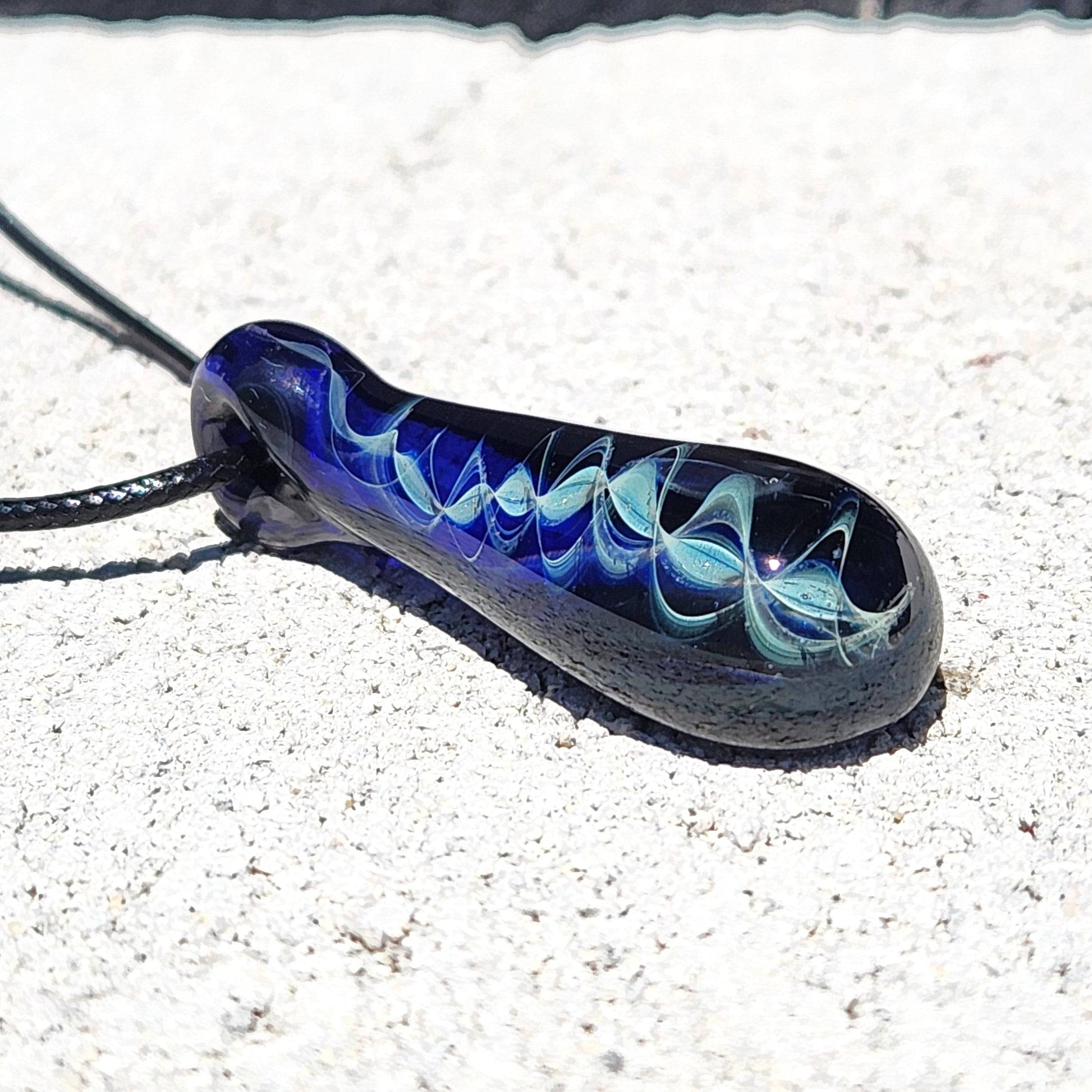 One-of-a-Kind Glass Pendant Necklaces: Handblown Borosilicate Glass Pendants DragonFireGlass