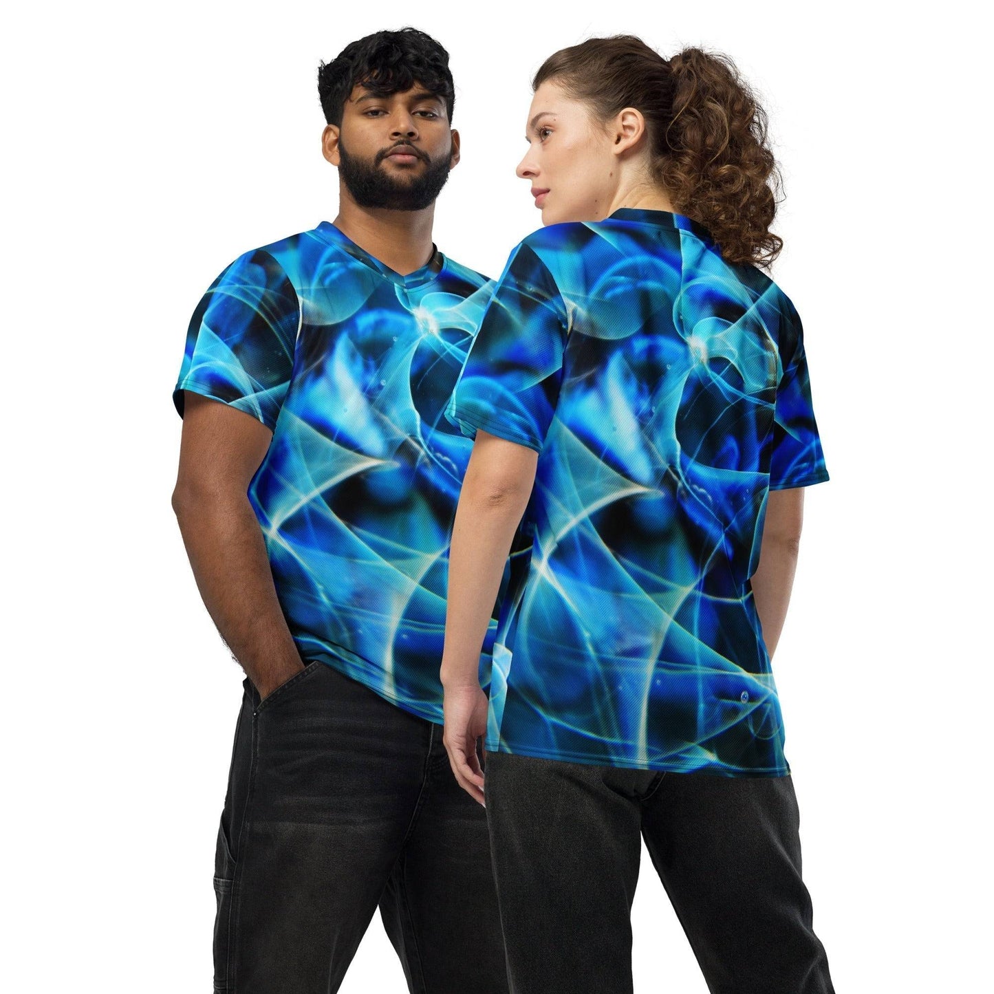 Recycled Unisex Sports Jersey - Moonbeam Magic DragonFireGlass