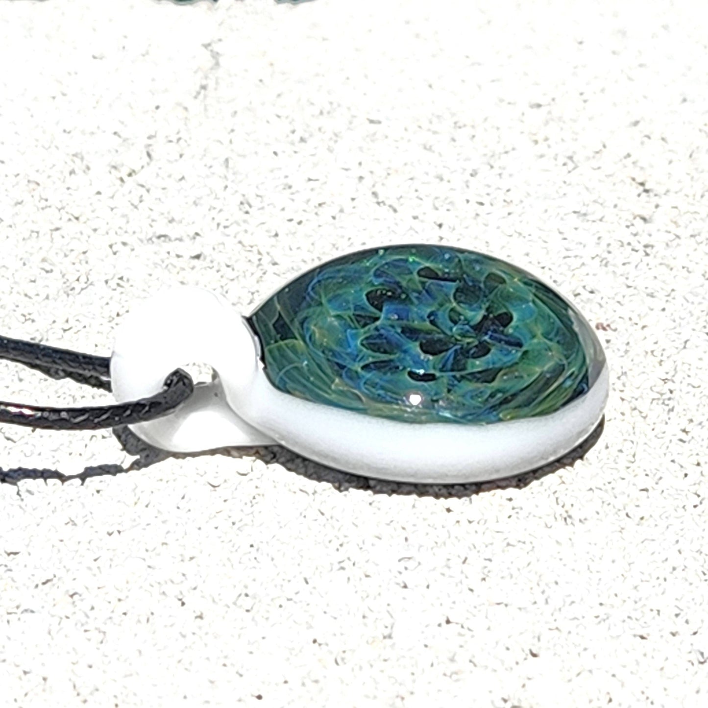 Small Hand Blown Glass Pendant DragonFireGlass