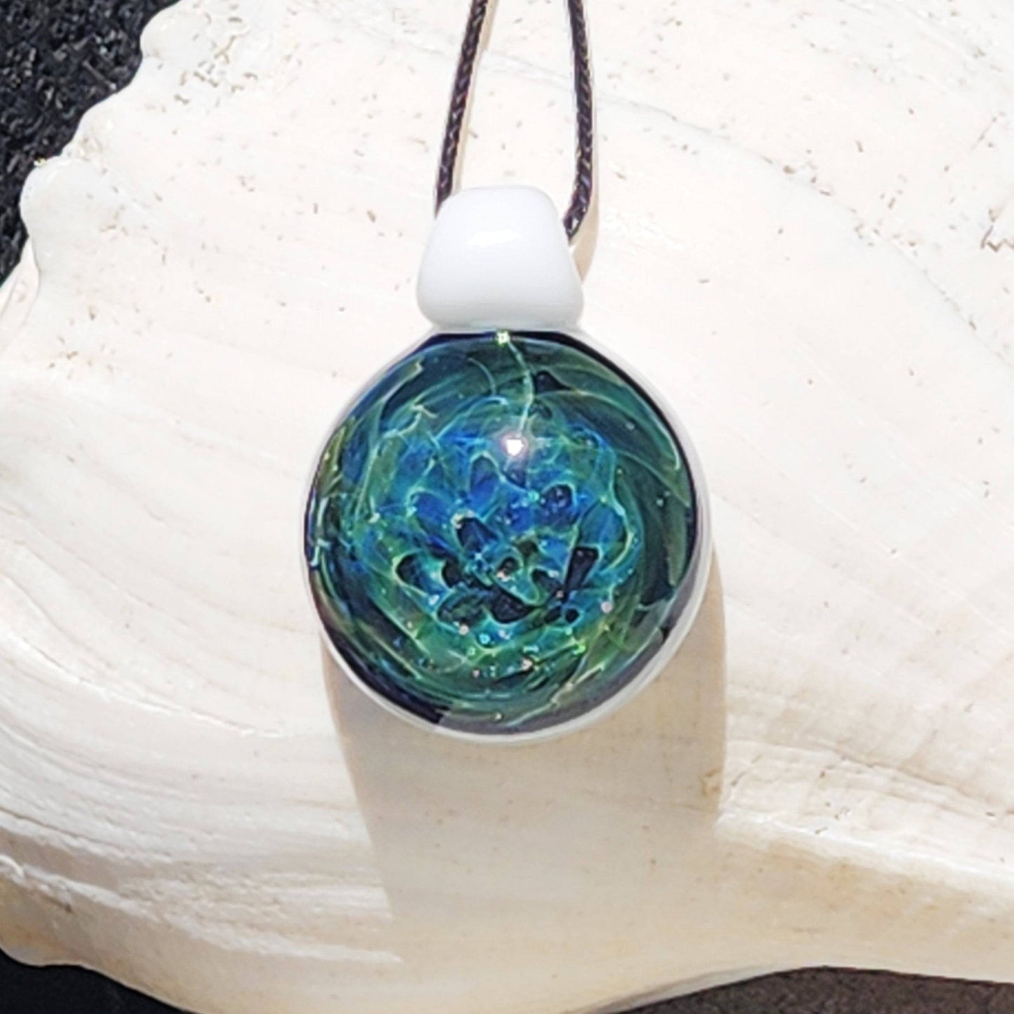 Small Hand Blown Glass Pendant DragonFireGlass