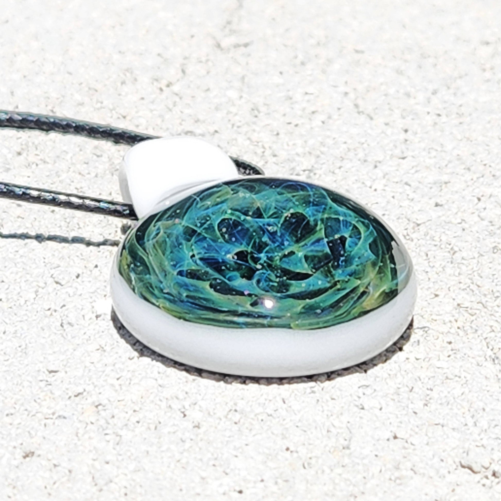 Small Hand Blown Glass Pendant DragonFireGlass