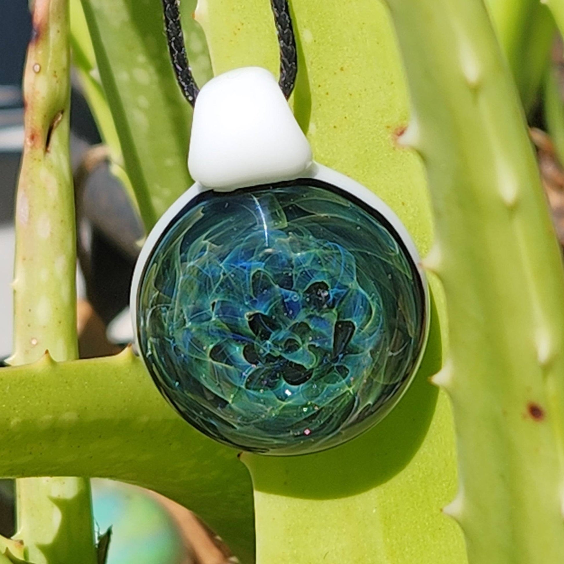 Small Hand Blown Glass Pendant DragonFireGlass