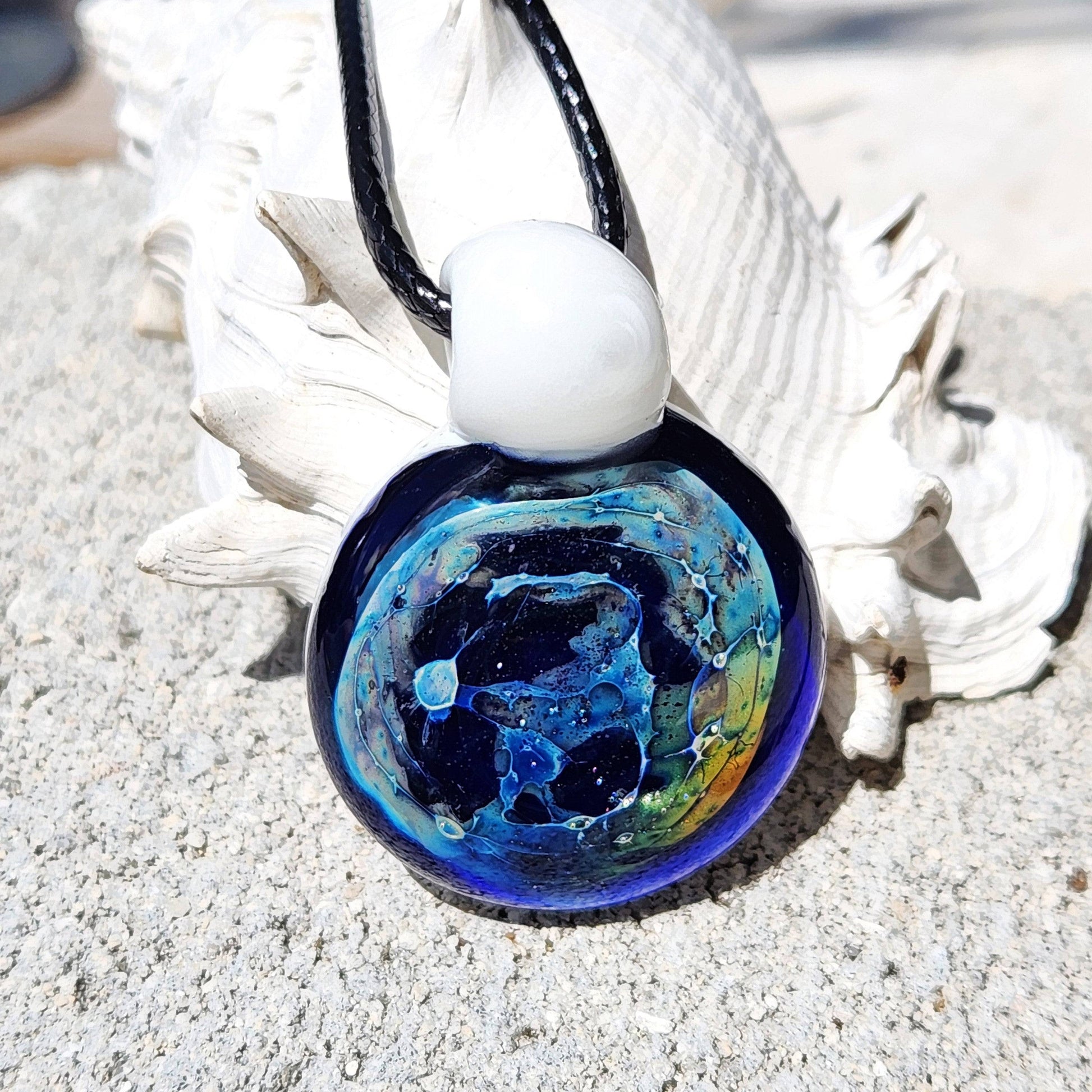 Unique Blown Glass Pendant DragonFireGlass