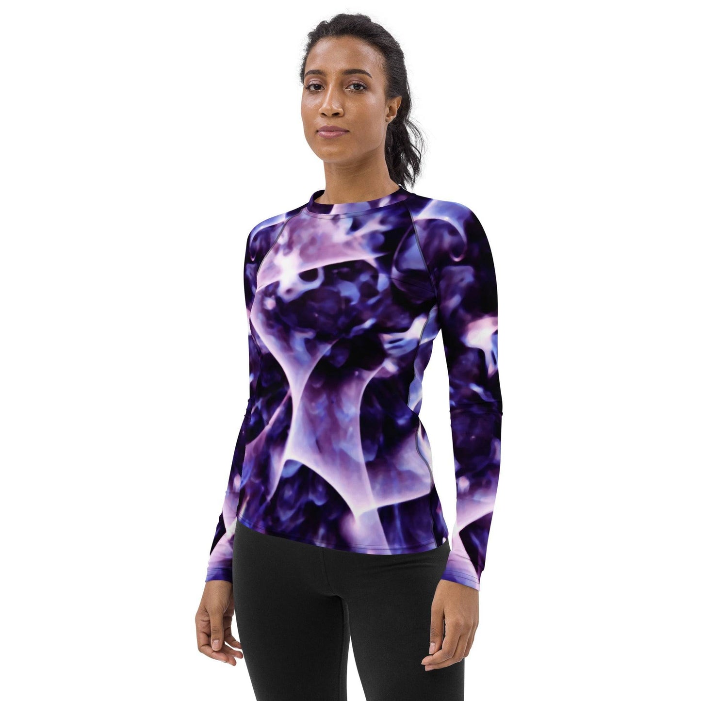 Women's Rash Guard - Cosmic Dreams DragonFireGlass